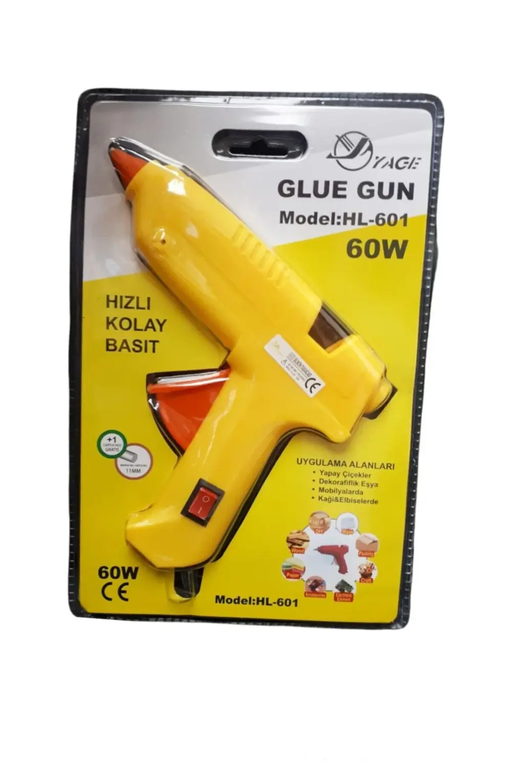 Elektrikli Silikon Tabancası 60w 1 Adet Mum Hediyeli | Renk Için