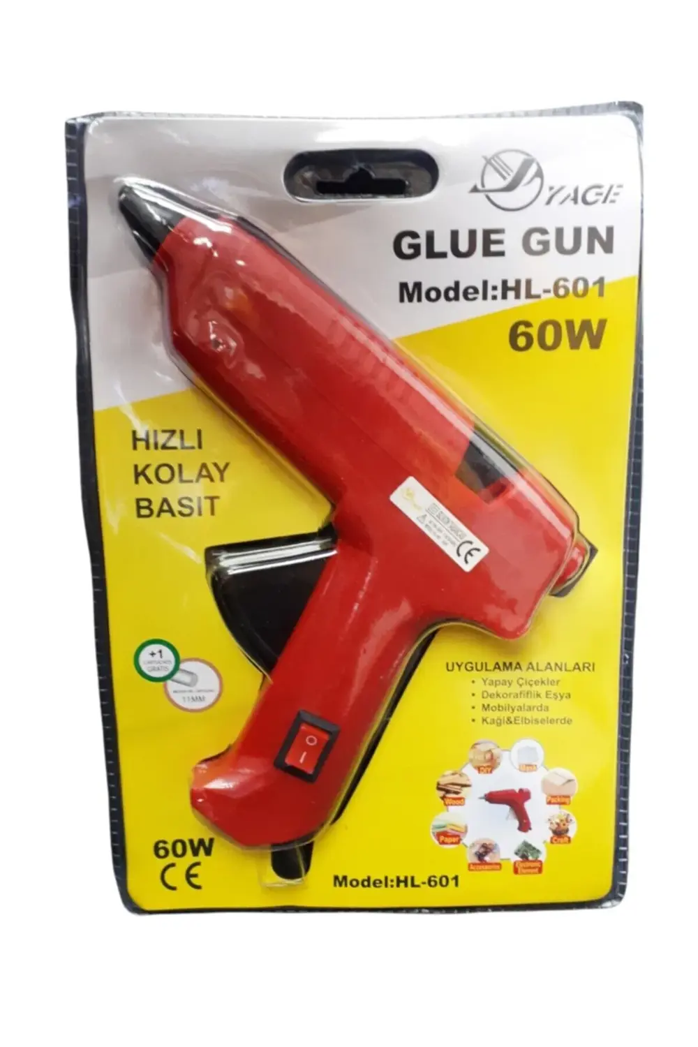 Elektrikli Silikon Tabancası 60w 1 Adet Mum Hediyeli | Renk Için