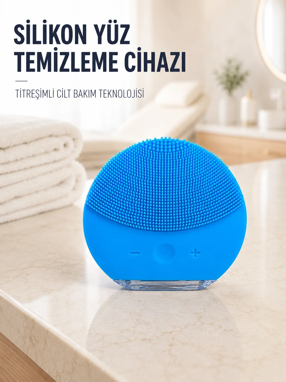 Elektrikli Silikon Yüz Temizleme Fırçası Şarjlı Ayarlanabilir Titreşimli Fiyatı, Yorumları ve Özellikleri