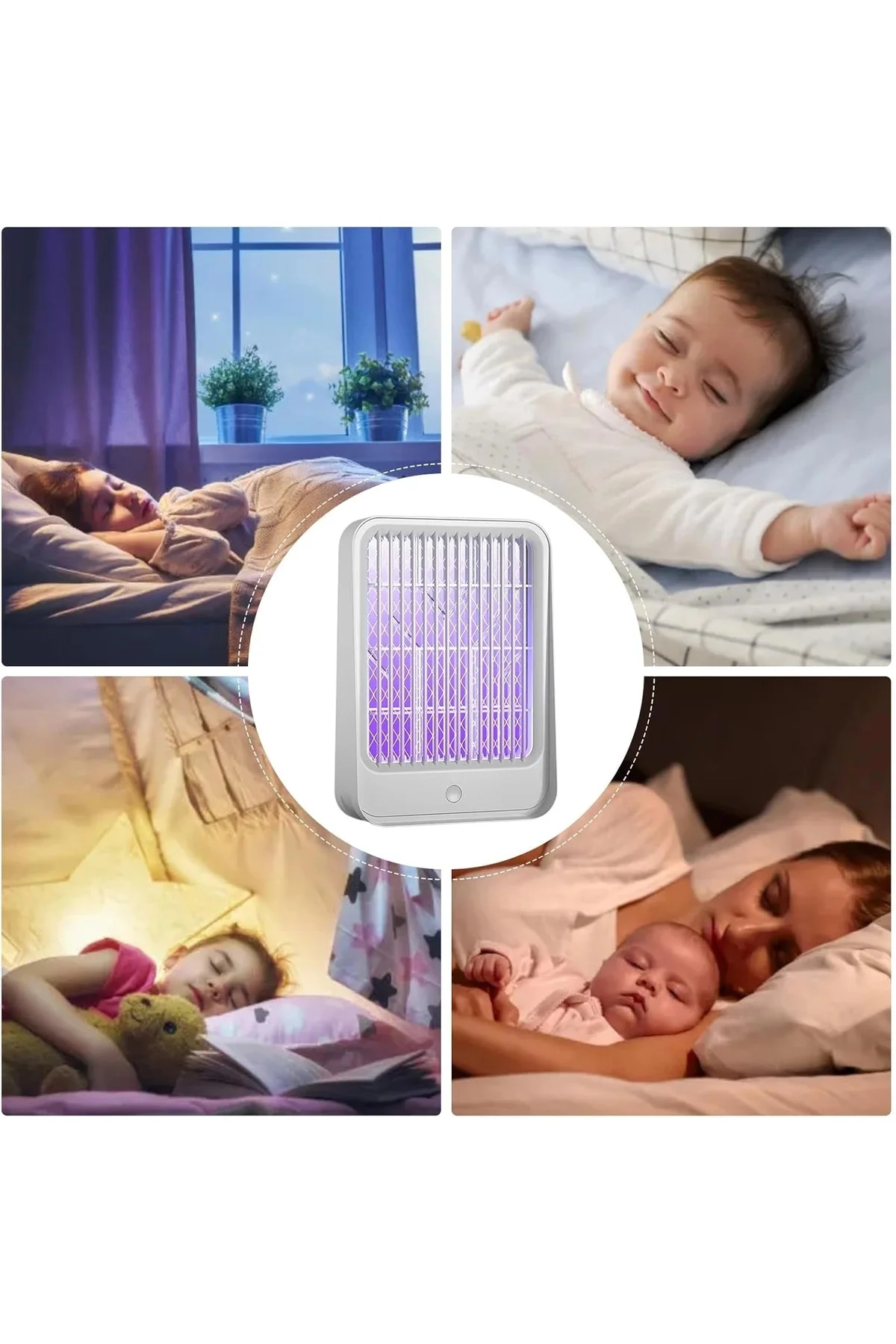 Elektrikli Sinek Kovucu USB Şarjlı Sessiz ve Etkili Led Işıklı Ka