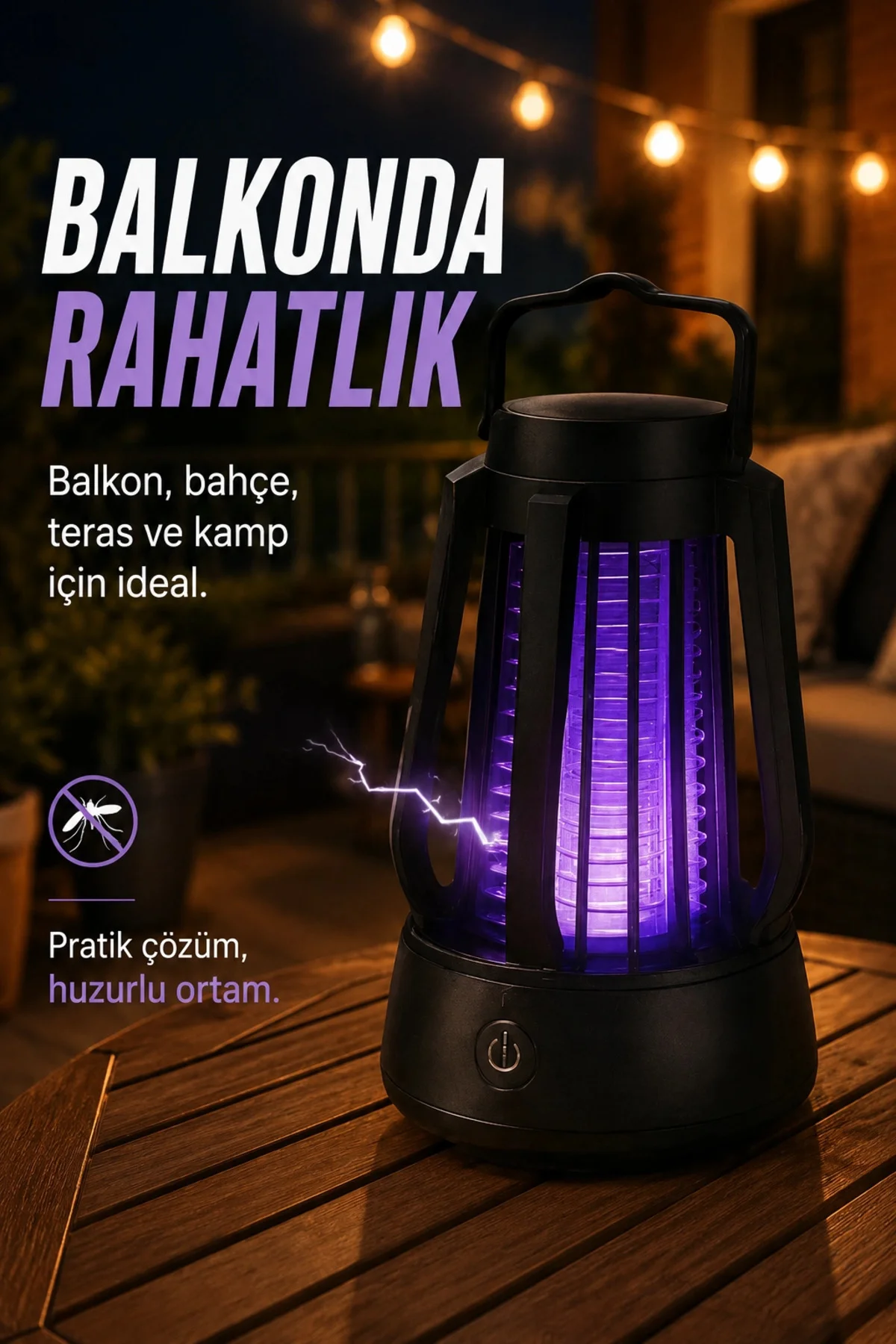 Elektrikli Sinek Öldürücü Mor Işıklı Taşınabilir Haşere Kovucu La Elektrikli Sinek Öldürücü Mor Işıklı Taşınabilir Haşere Kovucu La