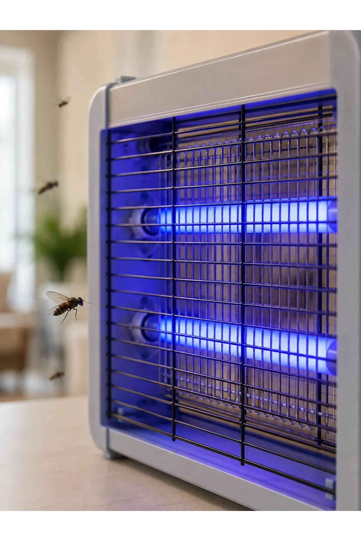 Elektrikli Sinek ve Sivrisinek Öldürücü 12W Çift UV Işıklı Böcek Lambası Elektrikli Sinek ve Sivrisinek Öldürücü 12W Çift UV Işıklı Böcek Lambası