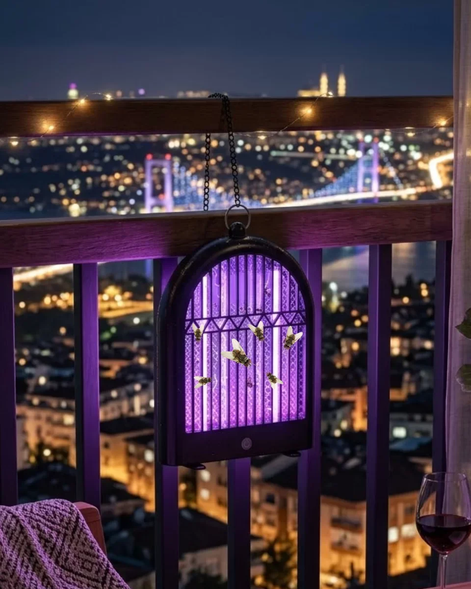 Elektrikli Sivrisinek Öldürücü UV Lamba - Sessiz, Taşınabilir ve Kimyasalsız Çözüm