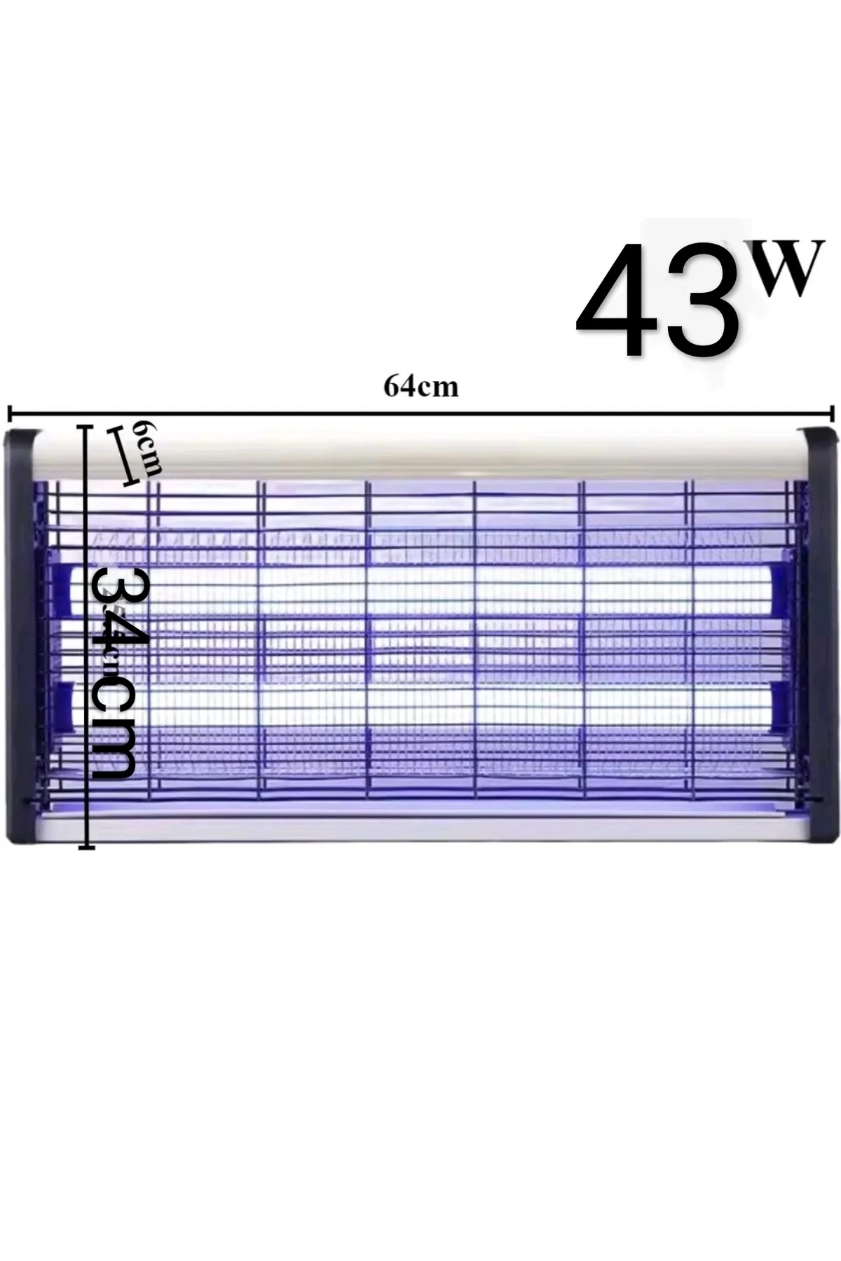 Elektrikli sivrisinek öldürücü makine 2li gece lambalı 43 watt 150m2 kapsama alanı