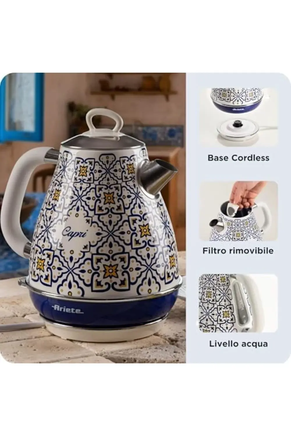 Elektrikli Su Isıtıcı 1,7 Litre Kettle 2869/0C - Paslanmaz Çelik