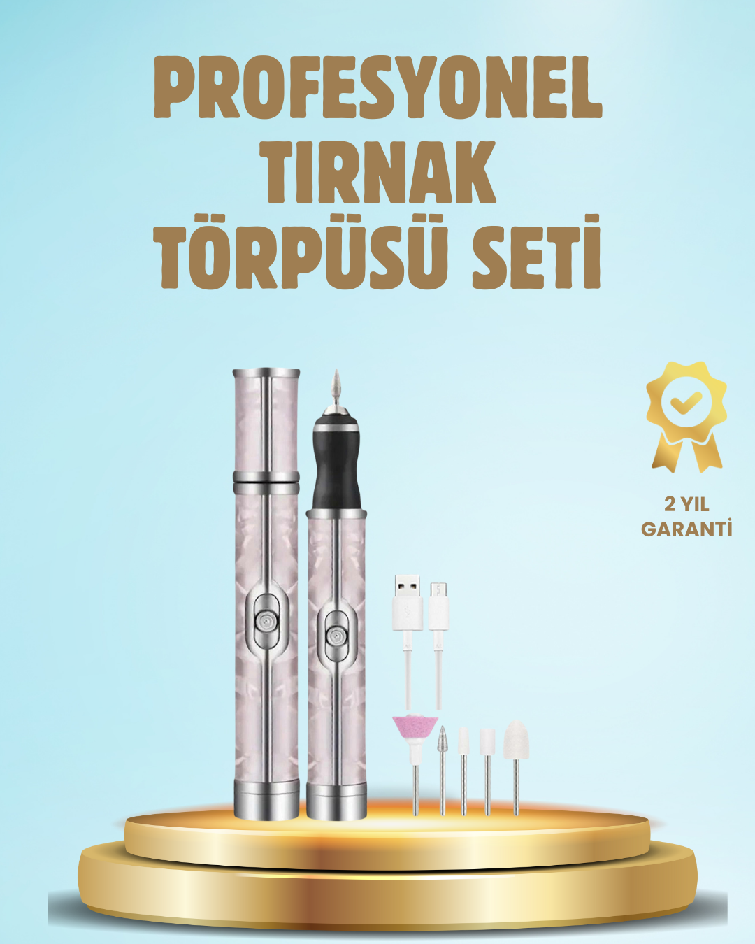 Elektrikli Tırnak Törpüsü Ayarlanabilir Hızlı Manikür Pedikür Cih