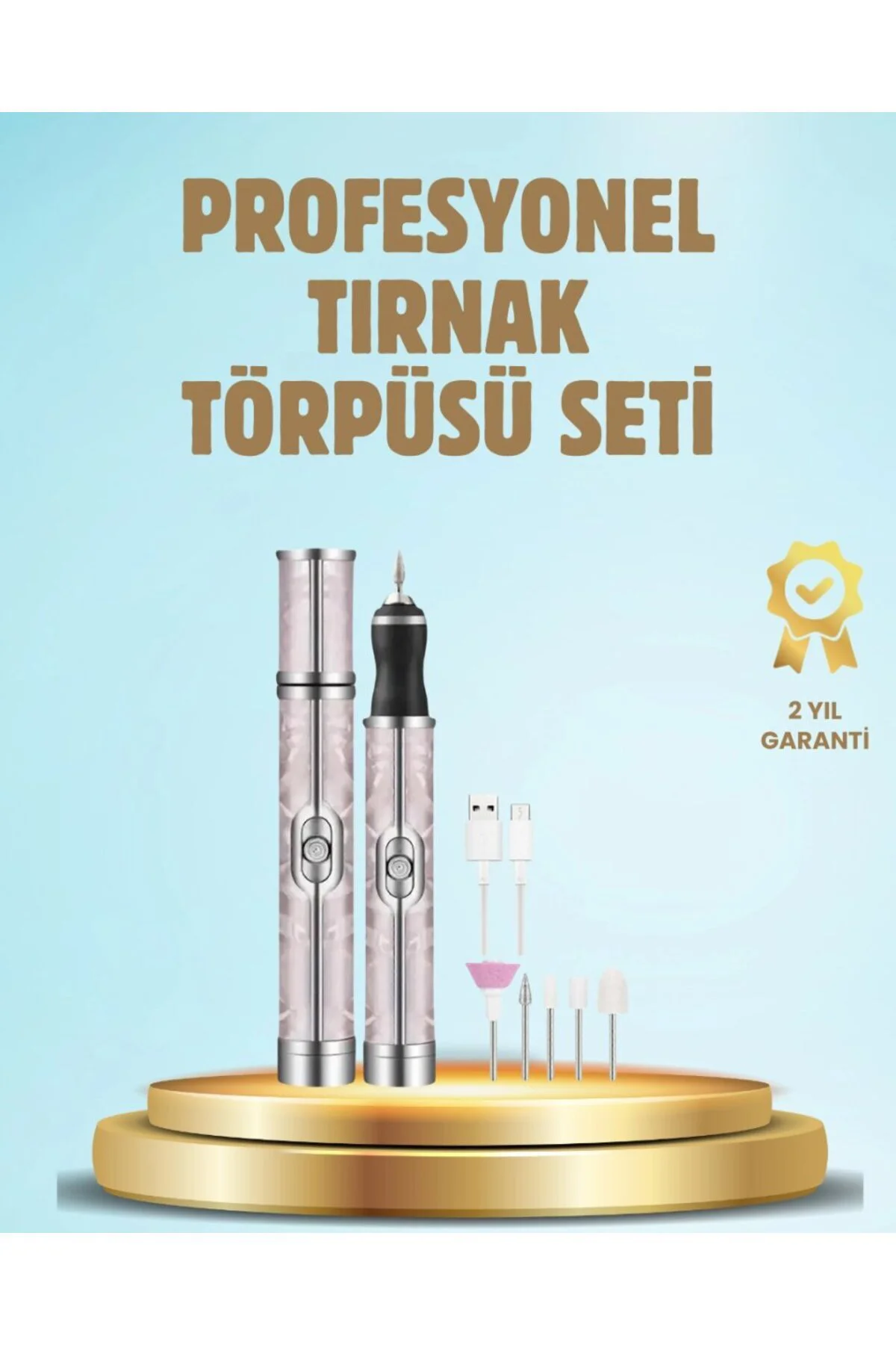 Elektrikli Tırnak Törpüsü Ayarlanabilir Hızlı Manikür Pedikür Cih