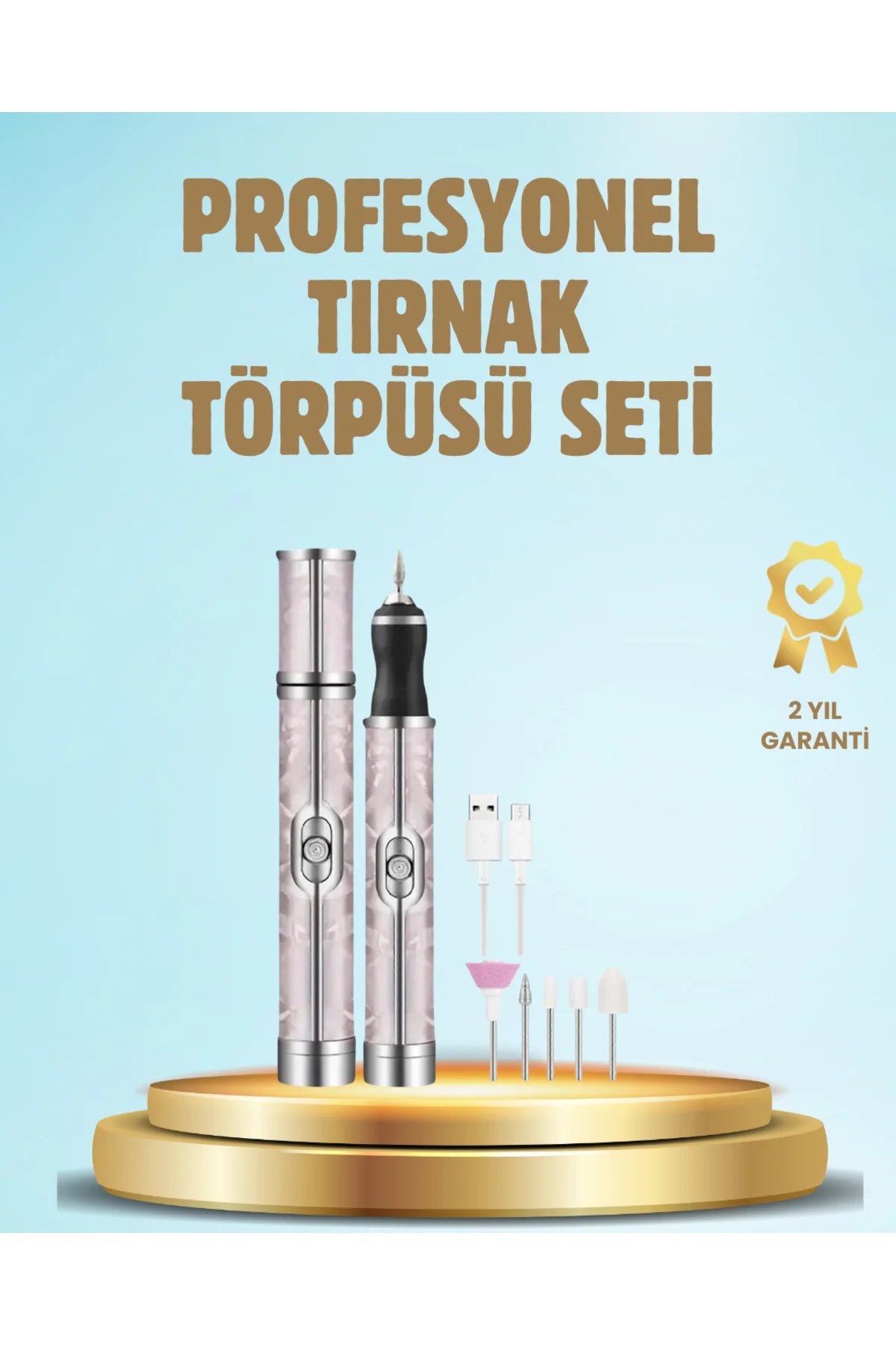 Elektrikli Tırnak Törpüsü Ayarlanabilir Hızlı Manikür Pedikür Cih