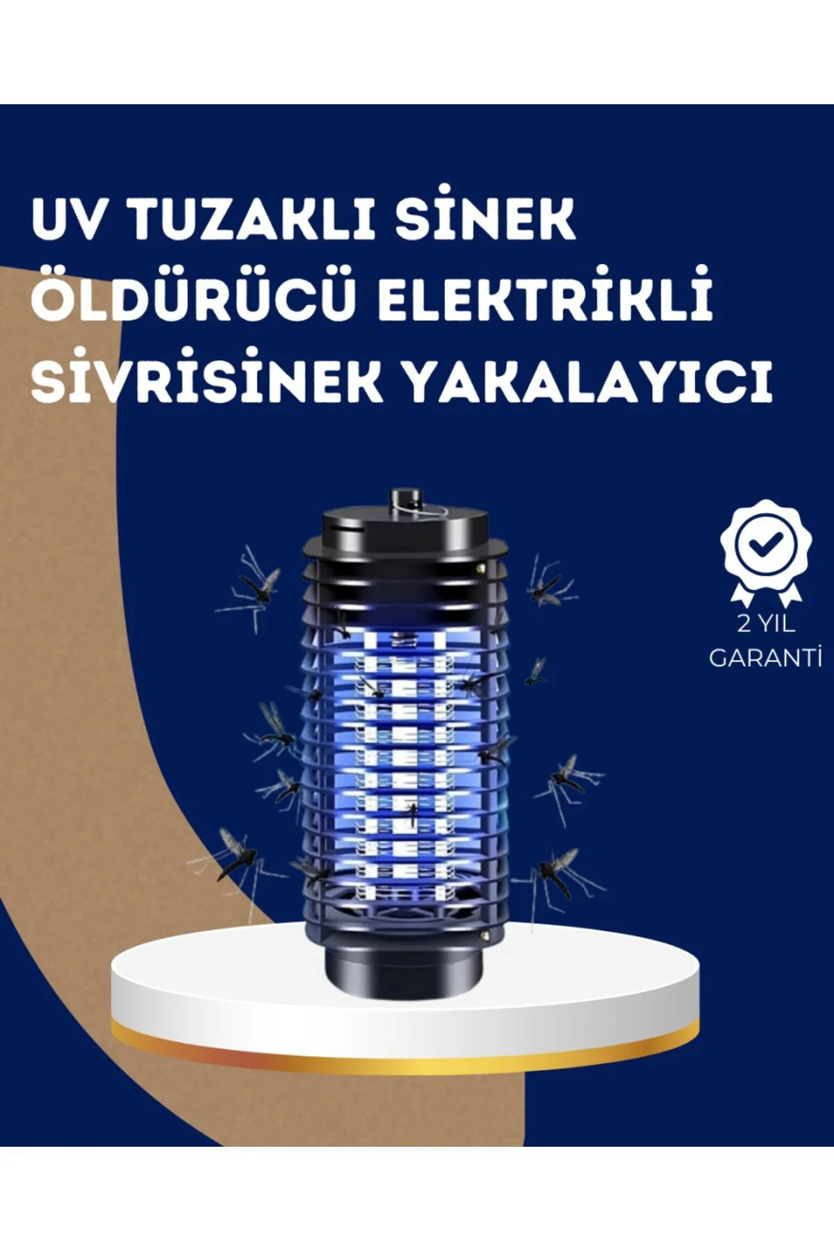 Elektrikli UV Işıklı Sivrisinek ve Böcek Öldürücü – Sessiz ve Güvenli Tuzak