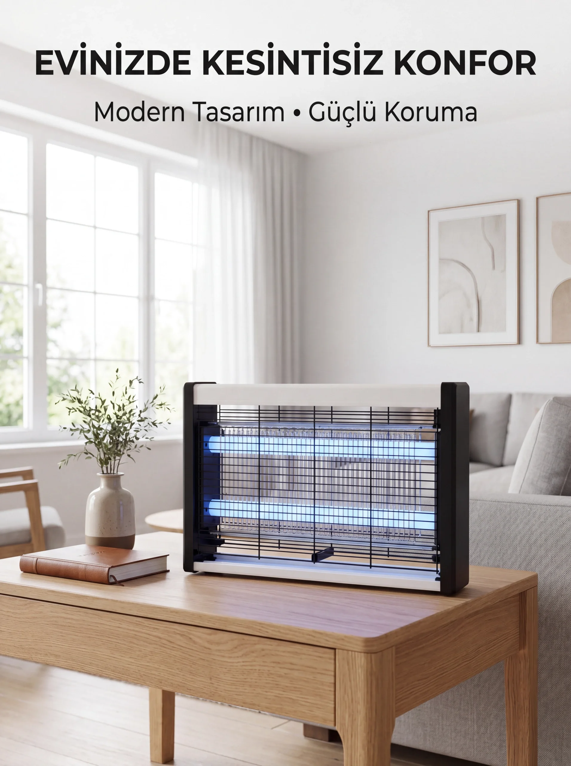 Elektrikli UV Sinek Öldürücü Lamba Çift Işıklı Güçlü Koruma Elektrikli UV Sinek Öldürücü Lamba Çift Işıklı Güçlü Koruma