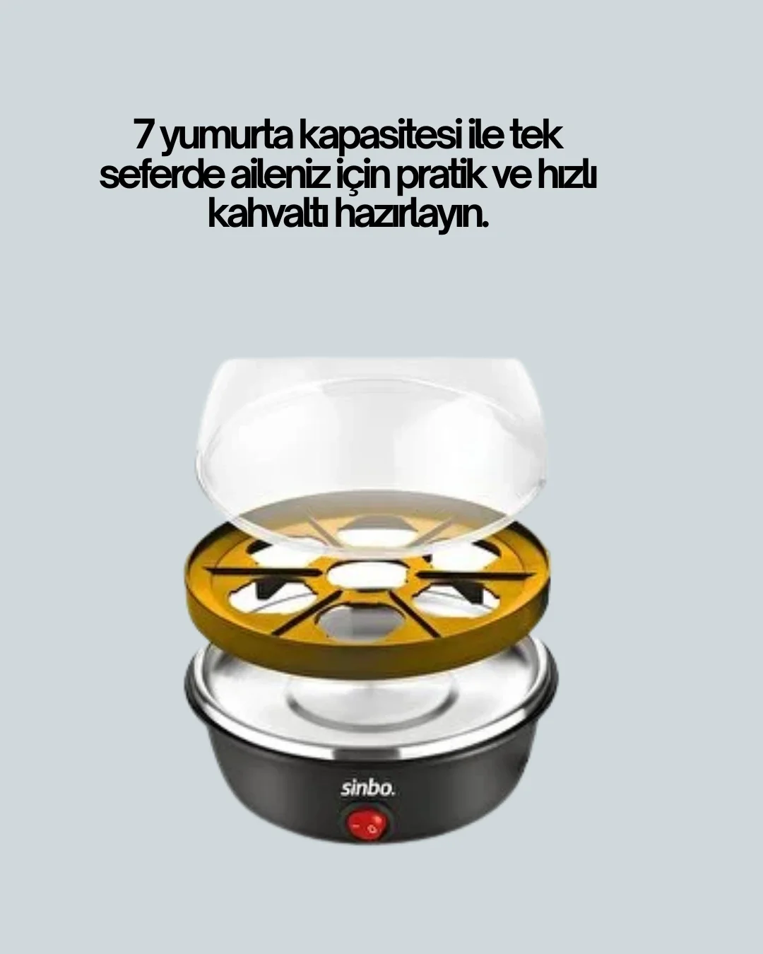 Elektrikli Yumurta Pişirme Makinesi 7 Yumurta Kapasiteli Fiyatı, Yorumları ve Özellikleri