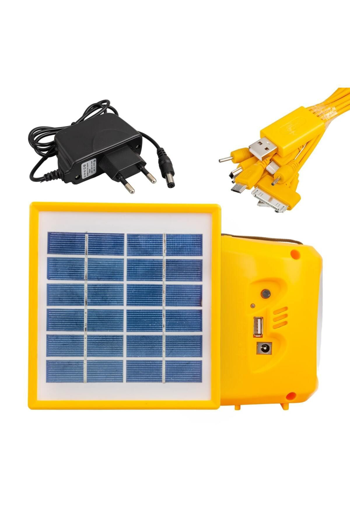 Elektriksiz Güneş Enerjili Lamba Beyaz Ledli Kendinden Akülü Aydı