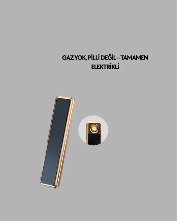 Elektronik Çakmak – Rüzgarda Sönmez, USB Şarjlı, Lüks Tasarım Yeni Nesil