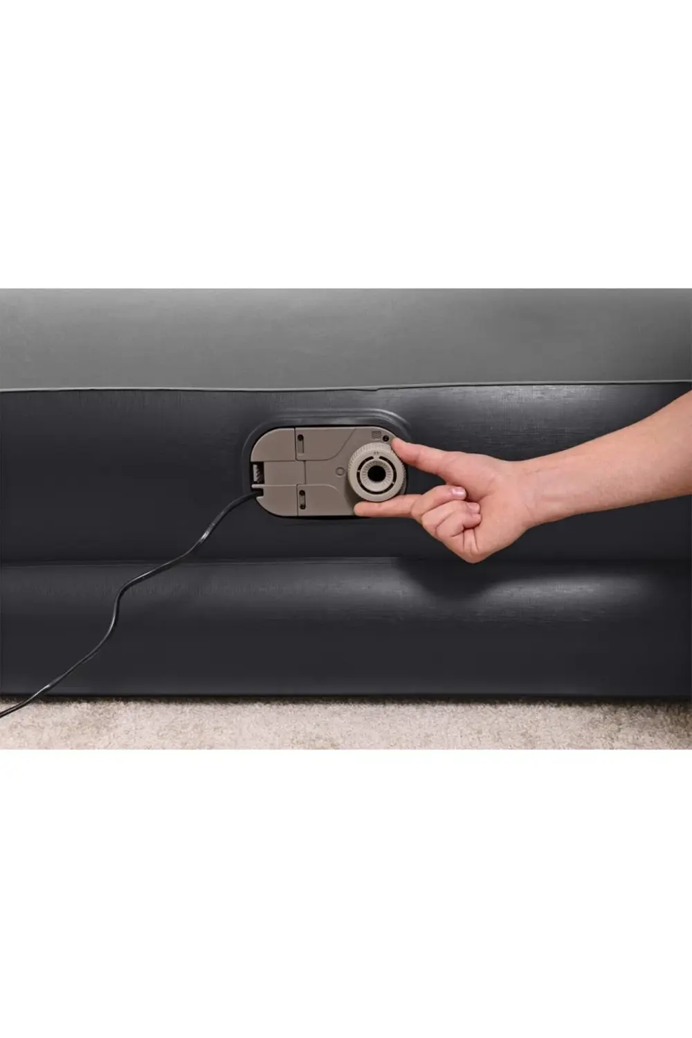 Elektronik Pompalı Çift Kişilik Şişme Yatak 203cmx152cmx46cm (ev