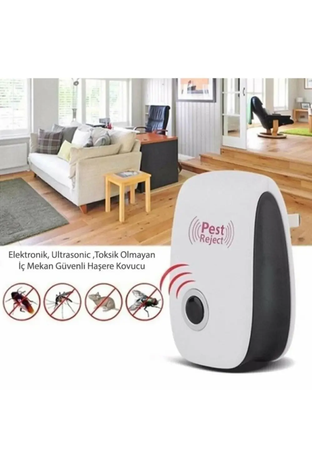 Elektronik Sesli Sonik Fare Haşere Böcek Kovucu Elektronik Sesli Sonik Fare Haşere Böcek Kovucu