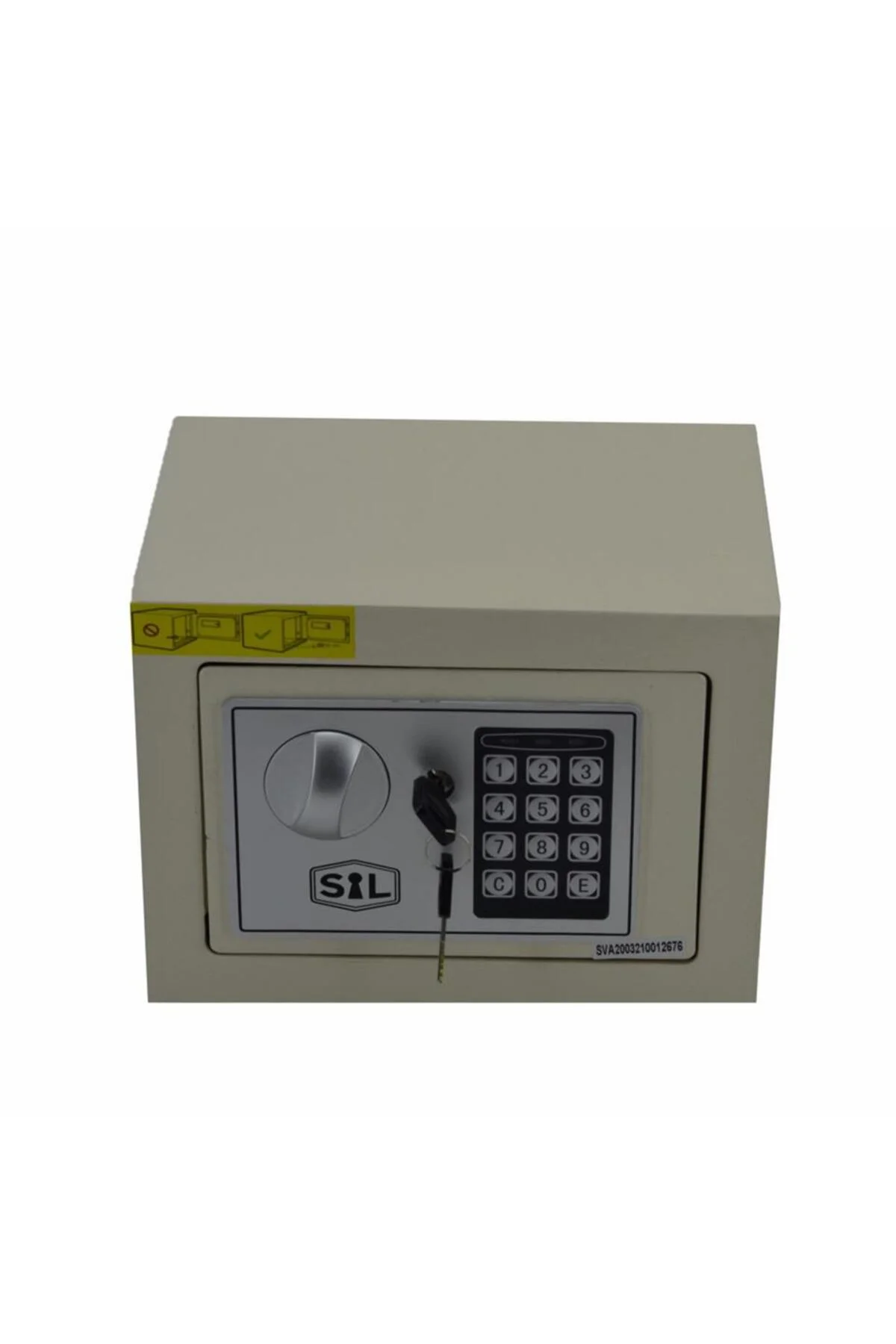 Elektronik Şifreli ve Kilitli Çelik Kutu Kasa 23x17 Krem Fiyatı, Yorumları ve Özellikleri