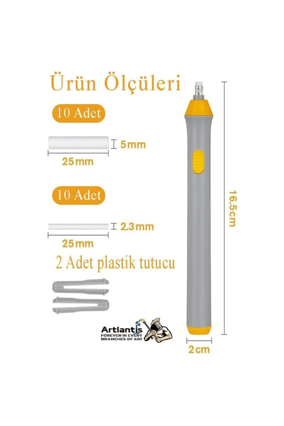 Elektronik Silgi Pilli 1 Paket Otomatik Taşınabilir Kalem Silgi K