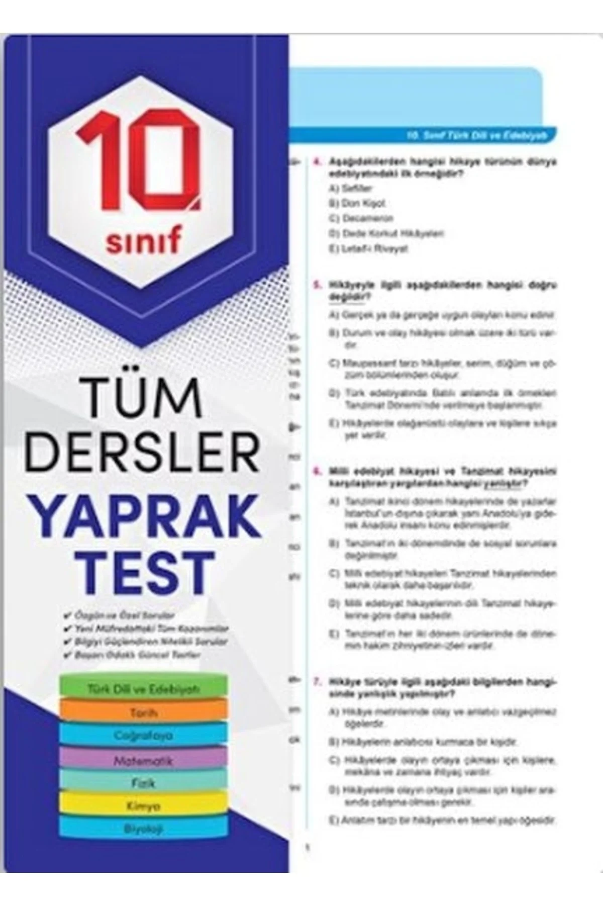 Element 10. Sınıf Tüm Dersler Yaprak Test Element 10. Sınıf Tüm Dersler Yaprak Test