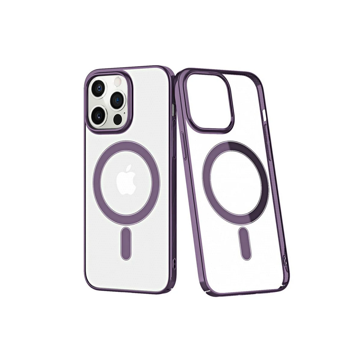 Element Magneticsafe Sert Kapak - Derin Mor iPhone 13 Pro Max Kılıf