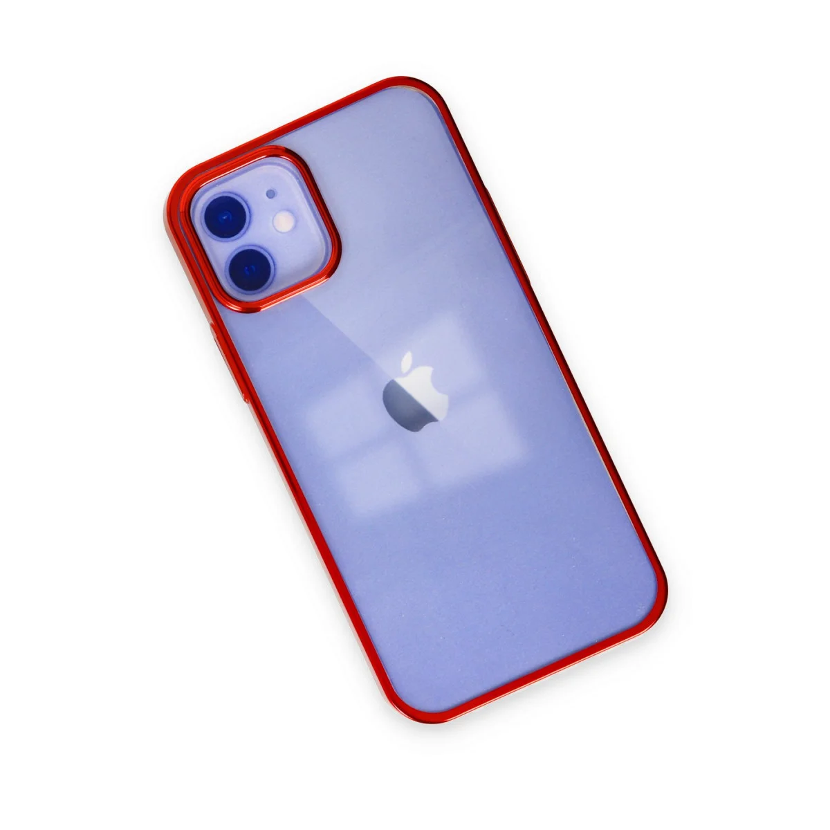 Element Silikon Kılıf - iPhone 12 Kırmızı Koruma Kılıfı