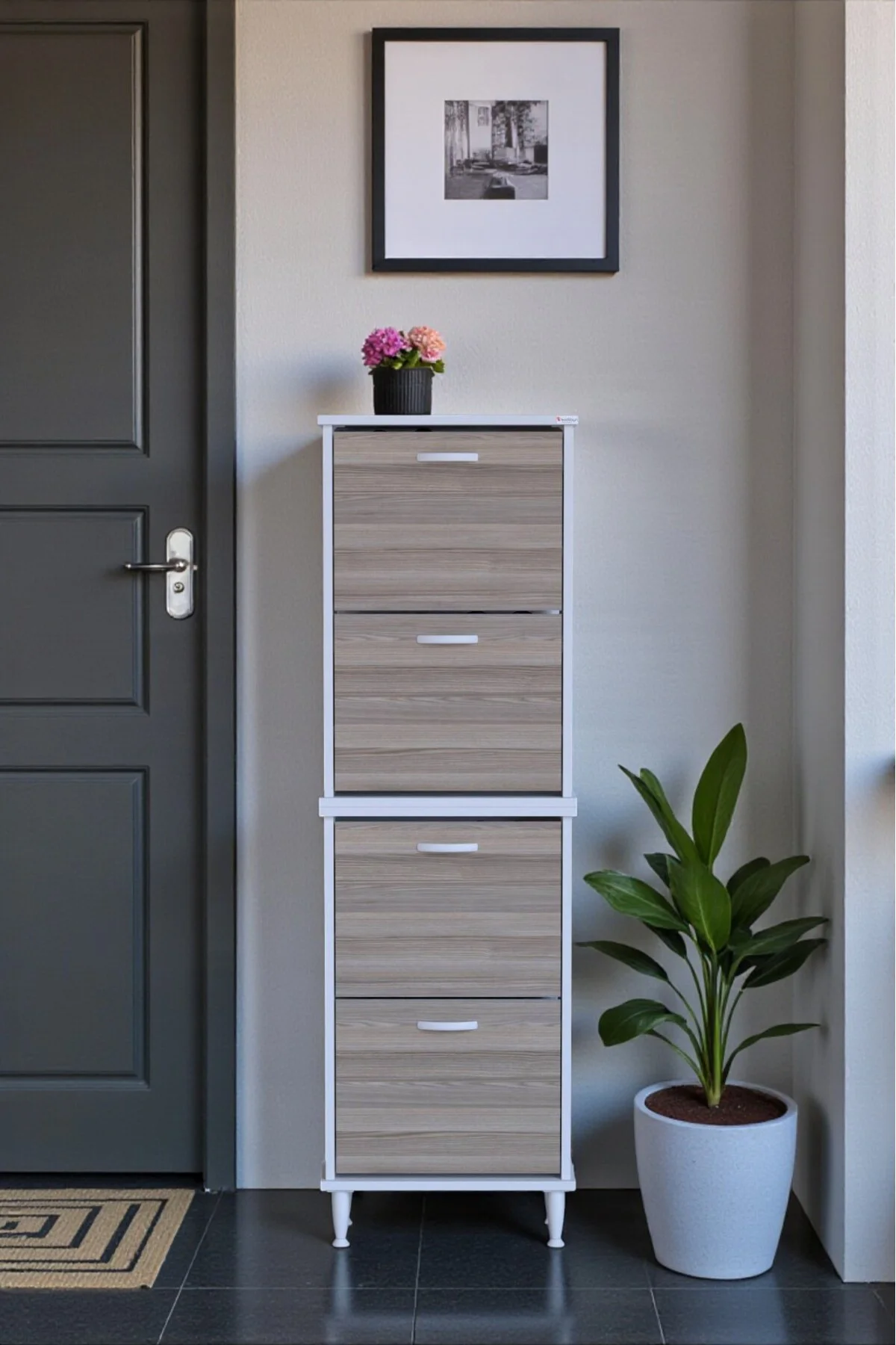 Elenio 52 cm Genişlik Cordoba Renk Ayaklı 4 Kapaklı Ayakkabılık 5 Elenio 52 cm Genişlik Cordoba Renk Ayaklı 4 Kapaklı Ayakkabılık 5
