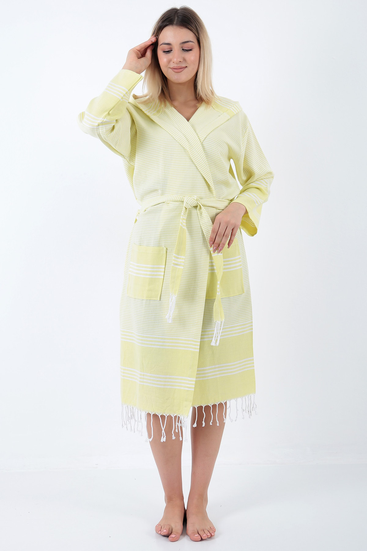 Elenora Peştemal Bornoz Sarı
