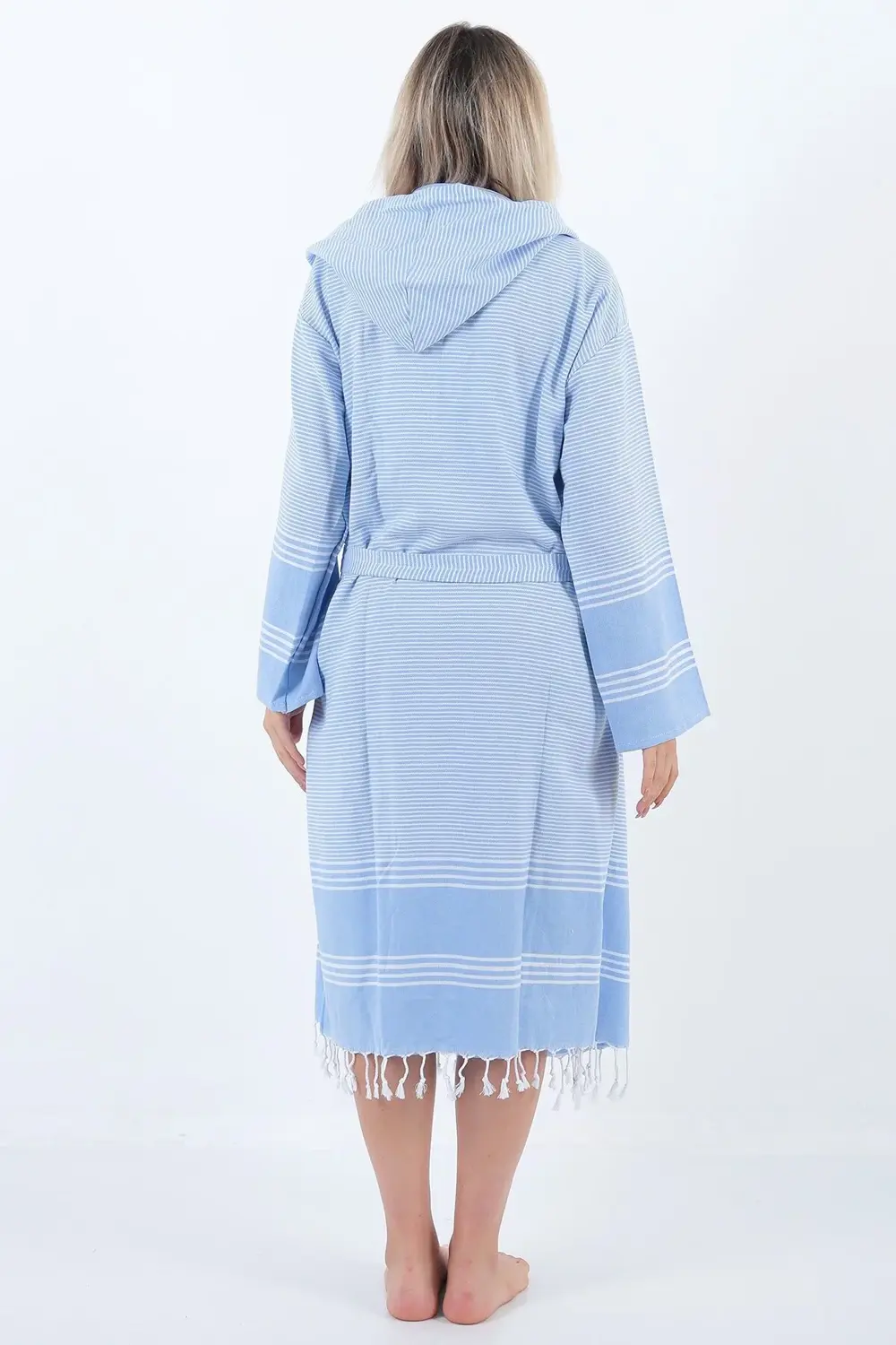 Elenora Peştemal Bornoz Açık Mavi
