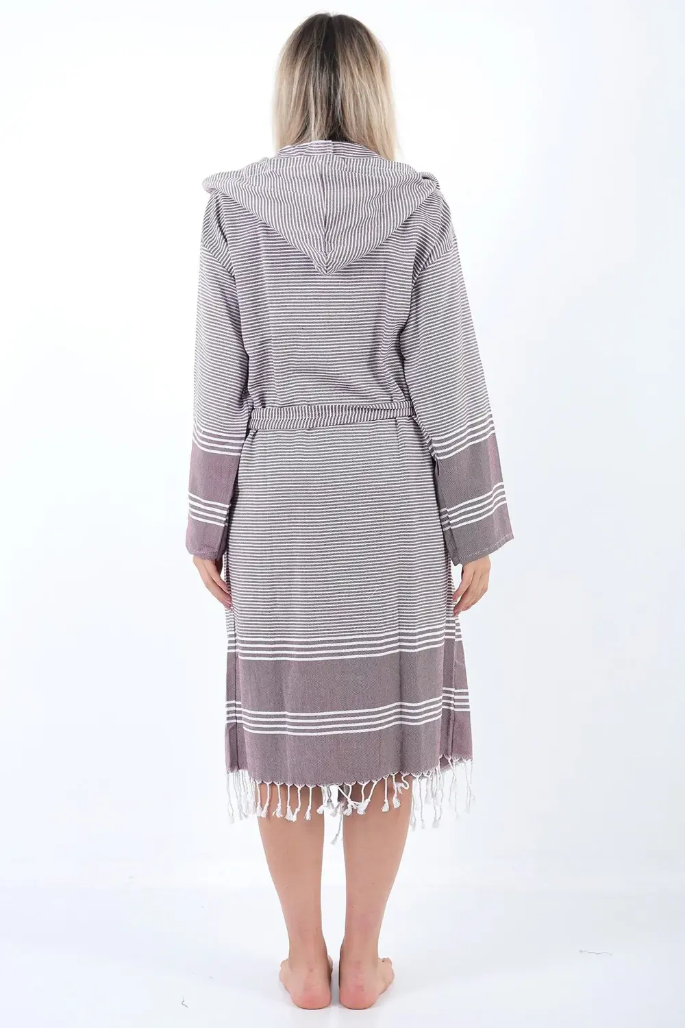 Elenora Peştemal Bornoz Bordo