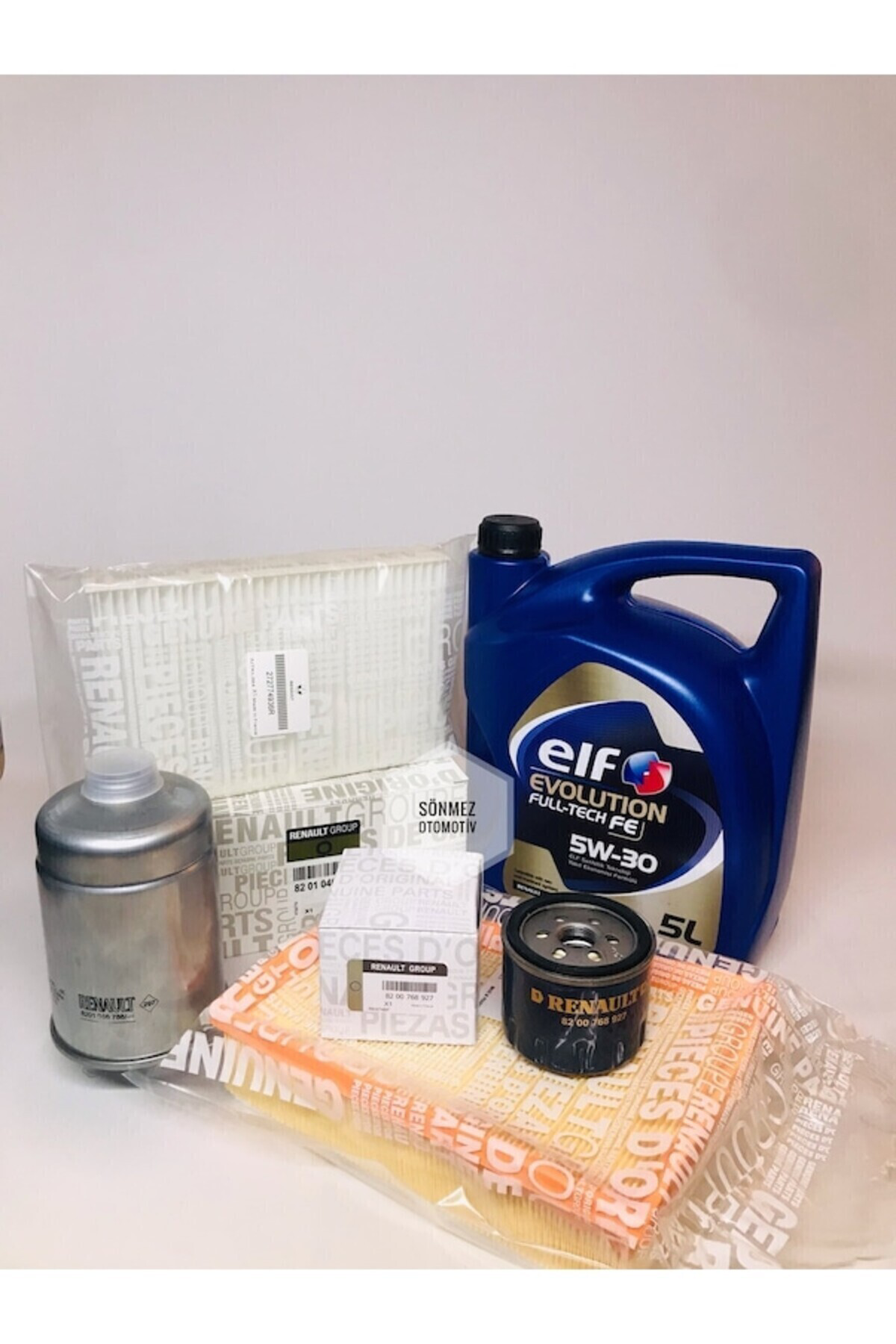 Oem Elf Fultech 5W30 5Lt +Fluence 1.5 Dci Filtre Bakim Seti ( Hava Ya