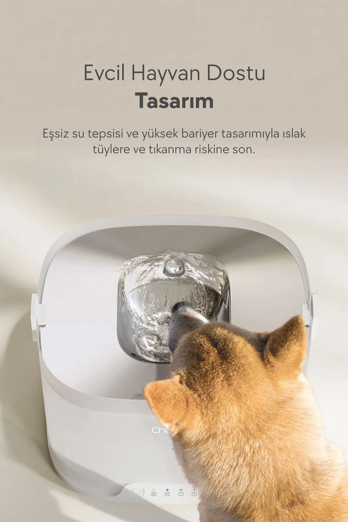 Elfin D1 Pro Köpek Su Pınarı 4 Lt (CDY04)| Pompasız, Şarjlı ve Hijyenik Kullanım