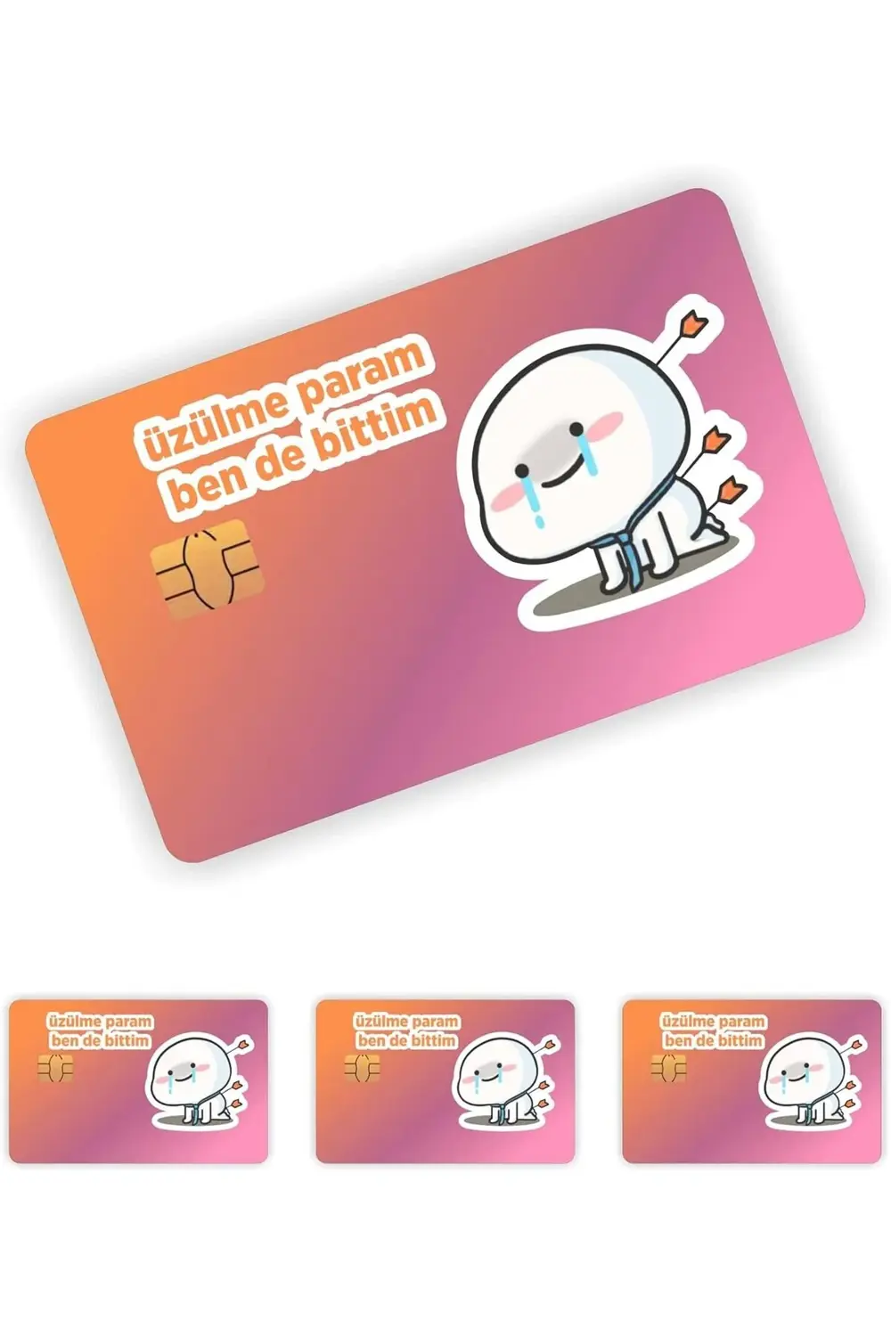 Elfshop Aksesuar 4 Adet Qubby Üzülme Param Kart Kaplama Sticker K
