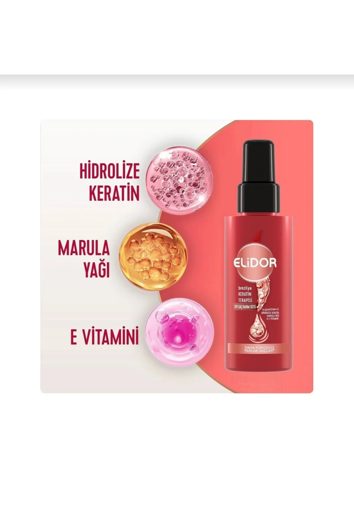 ELİDOR SIVI SAÇ BAKIM KÜRÜ 90 ML KERATİN MARULA