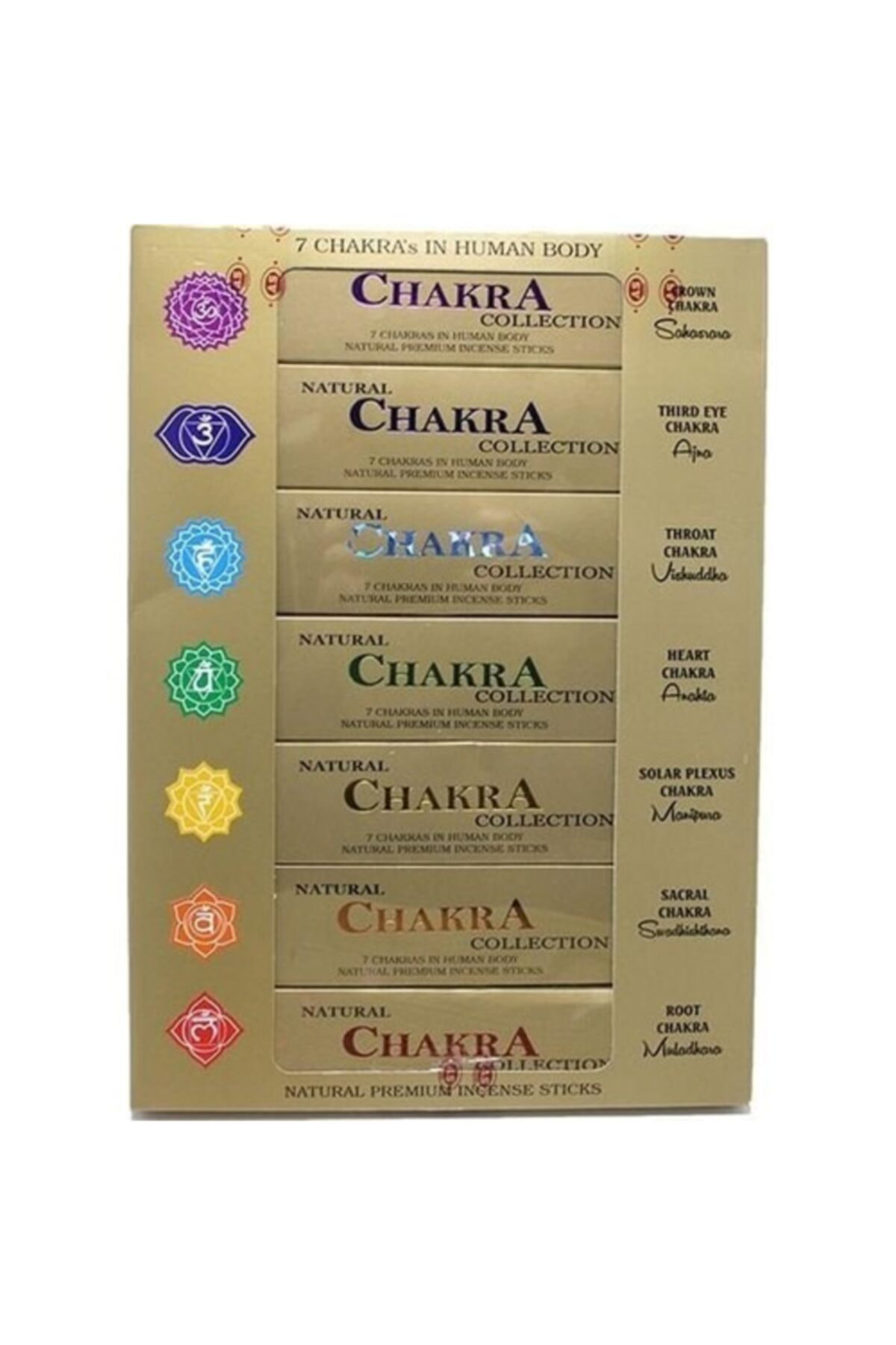 Keskin Elif Aksesuar 7 Li Chakra Tütsü