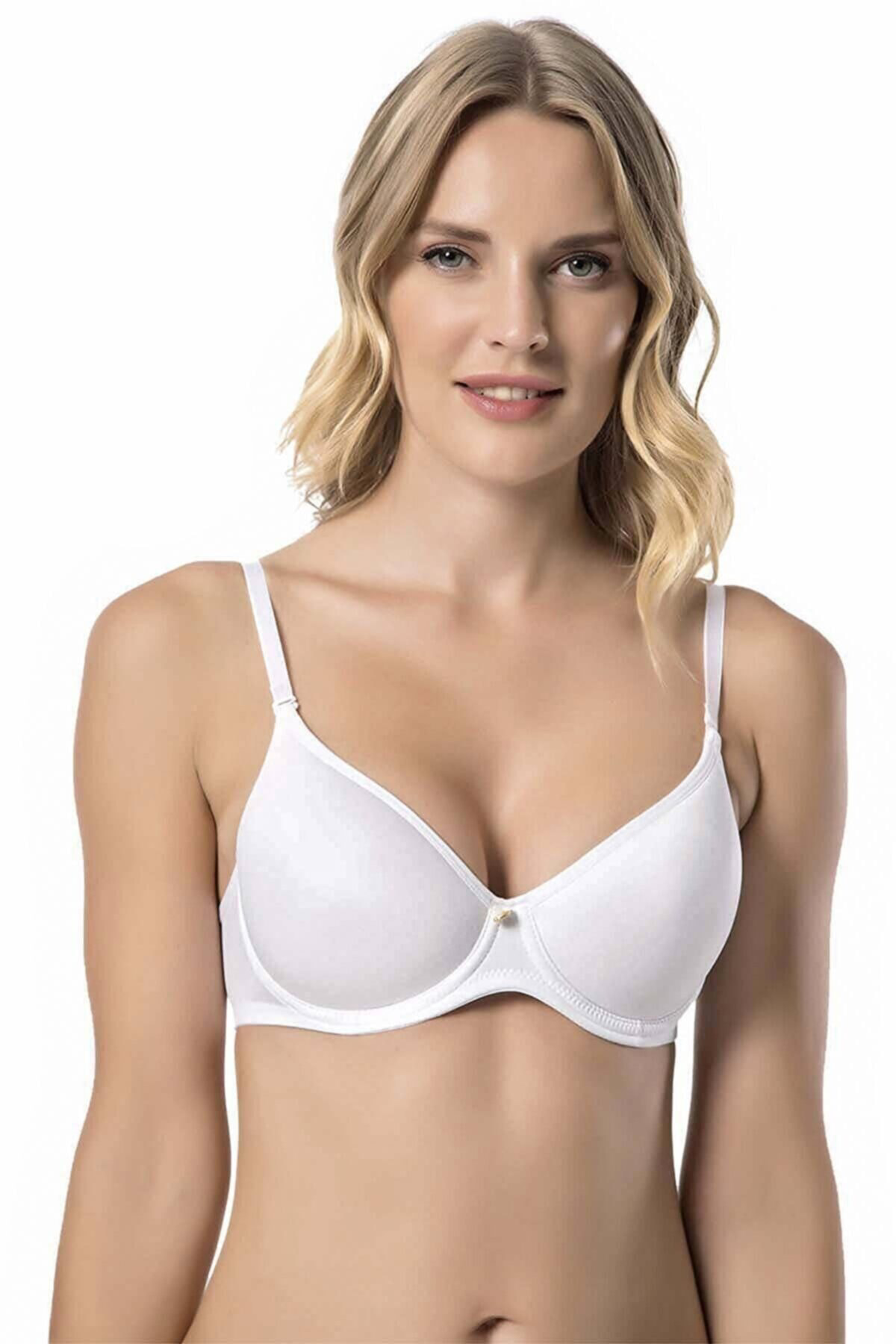 Elif Textile Kadın Beyaz Desteksiz Balenli Sütyen 9405