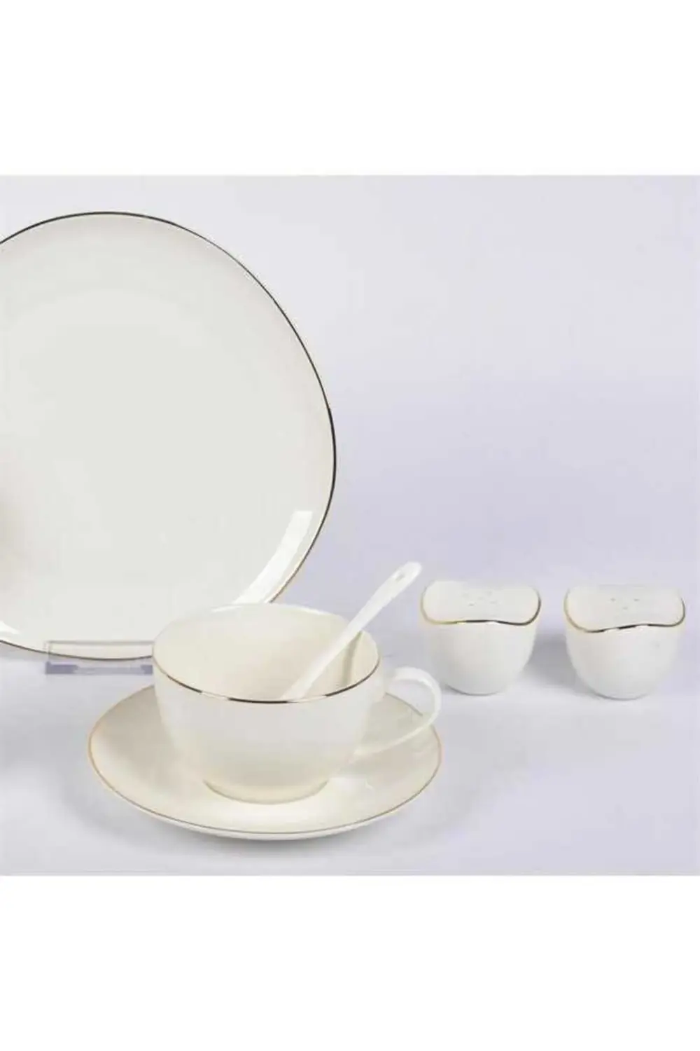 Elips Beyaz Kahvaltı Takımı