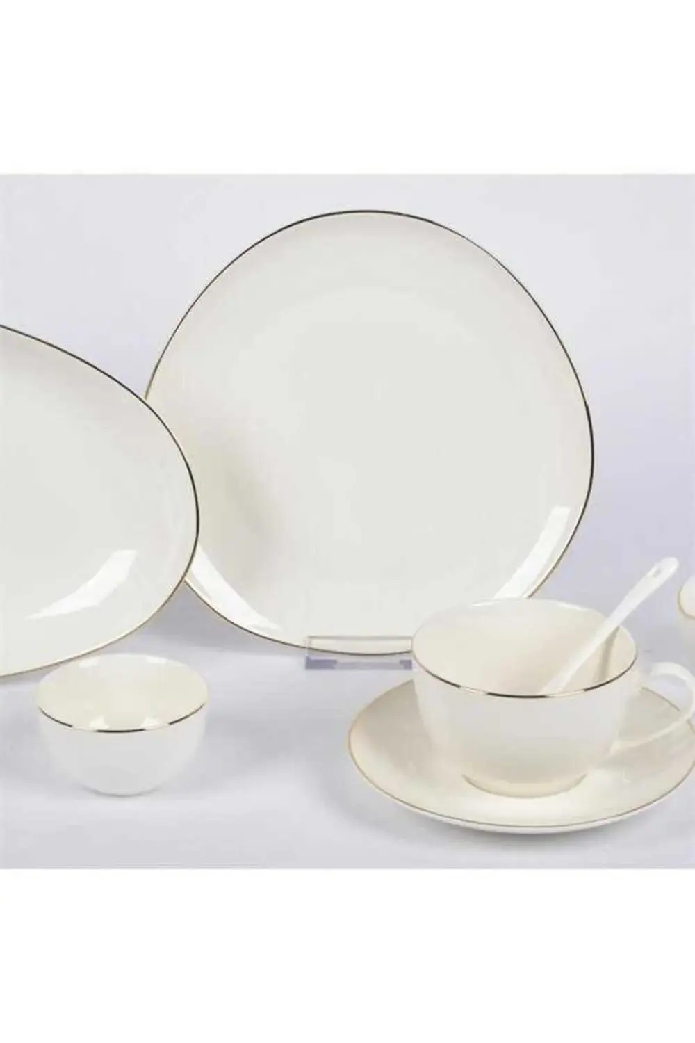 Elips Beyaz Kahvaltı Takımı
