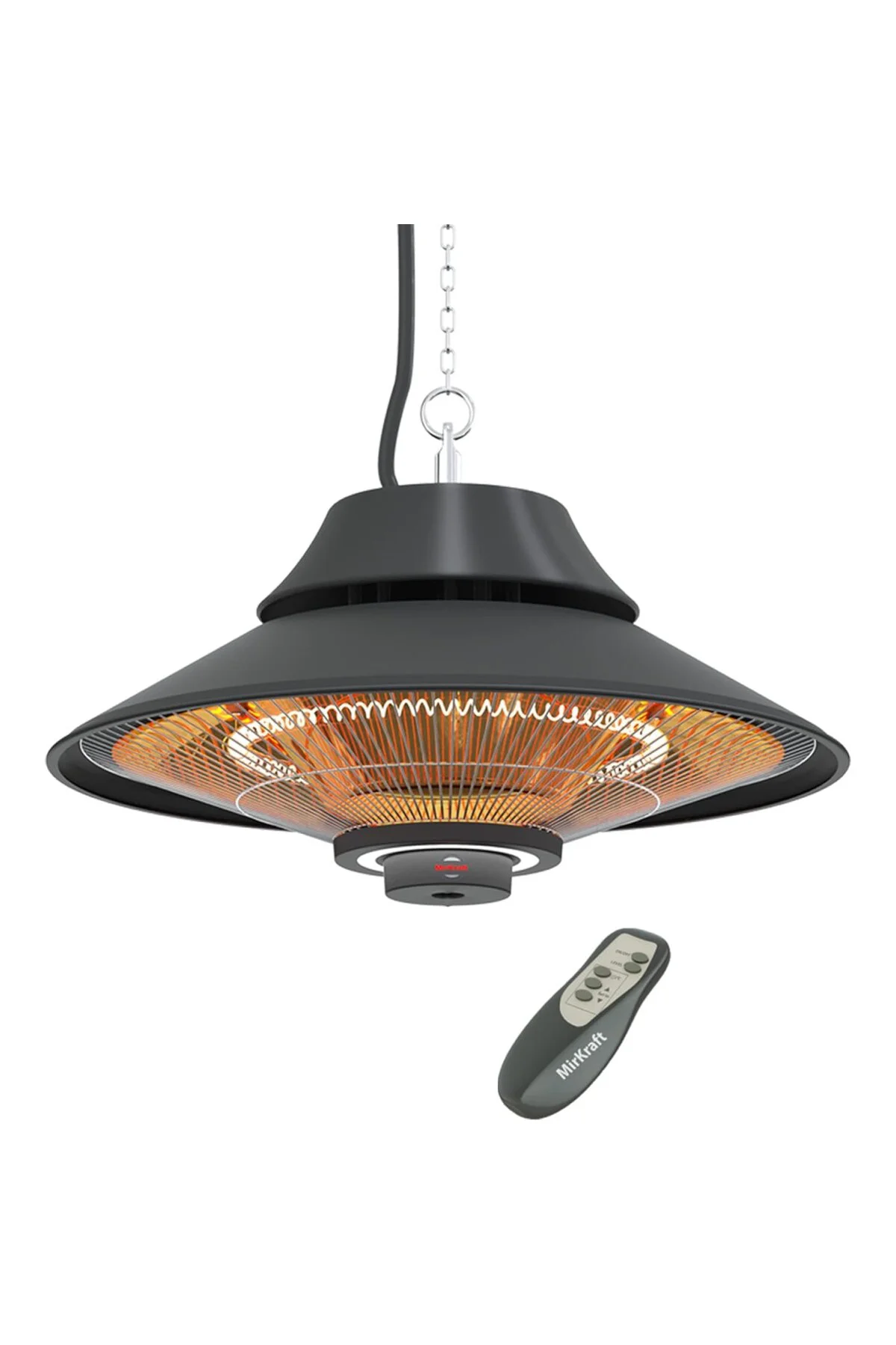 Elirg R.C LED Işıklı Elektrikli Isıtıcı, 2000 W, Uzaktan Kumandal
