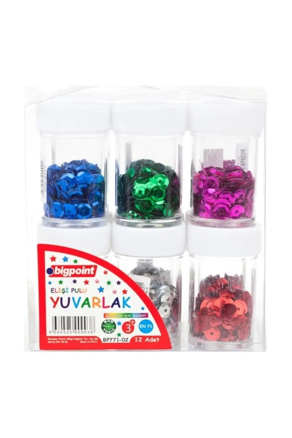 Elişi Pulu Yuvarlak 12'li Kutu Bsp