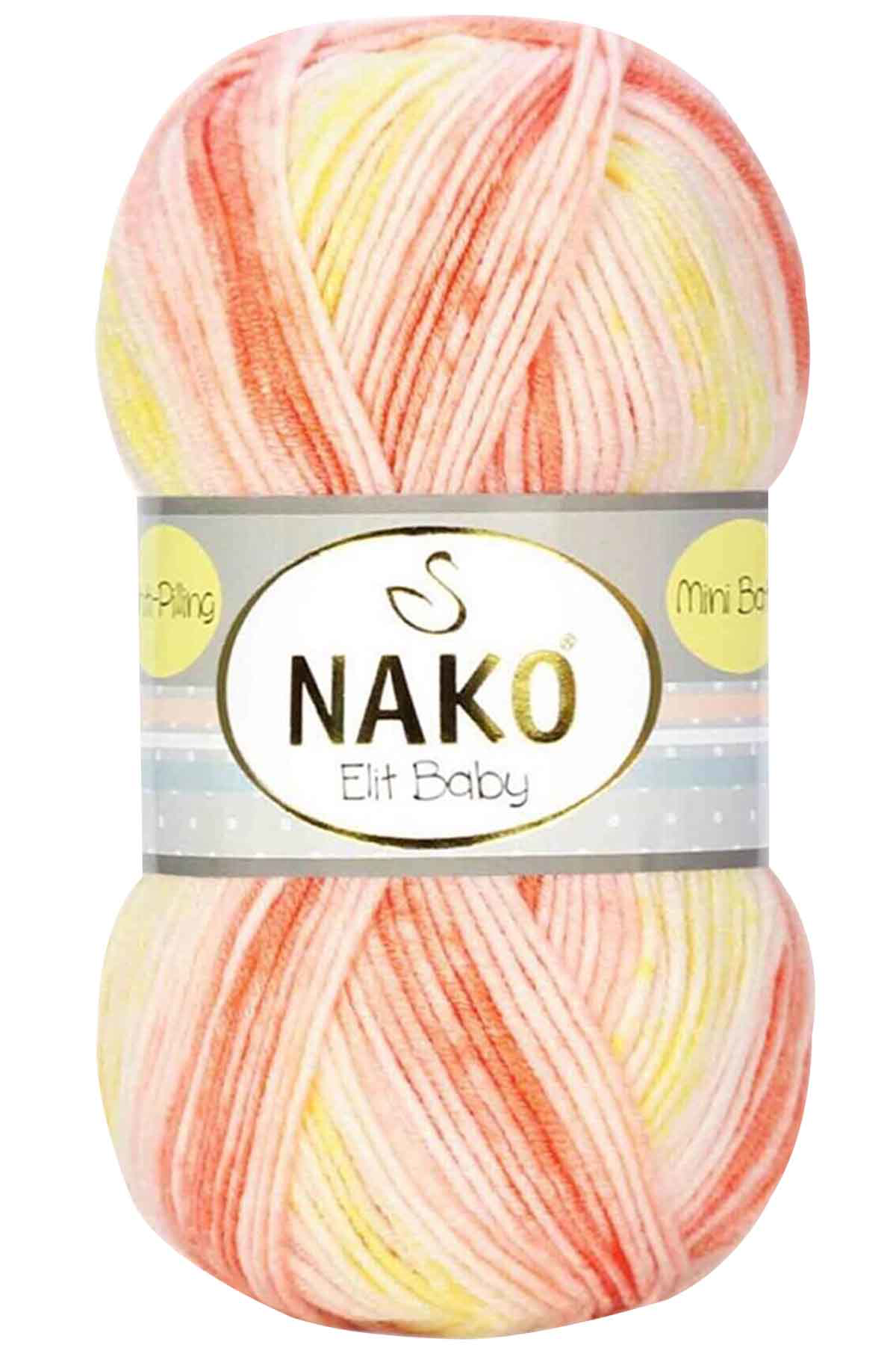 Elit Baby Mini Batik Bebe El Örgü İpi Turuncu Sarı 32430 Elit Baby Mini Batik Bebe El Örgü İpi Turuncu Sarı 32430