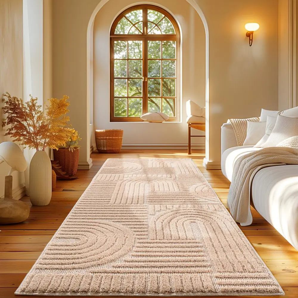 Elit Bukleli Yumuşak Peluş Post Shaggy Çocuk Odası Oturma Odası S