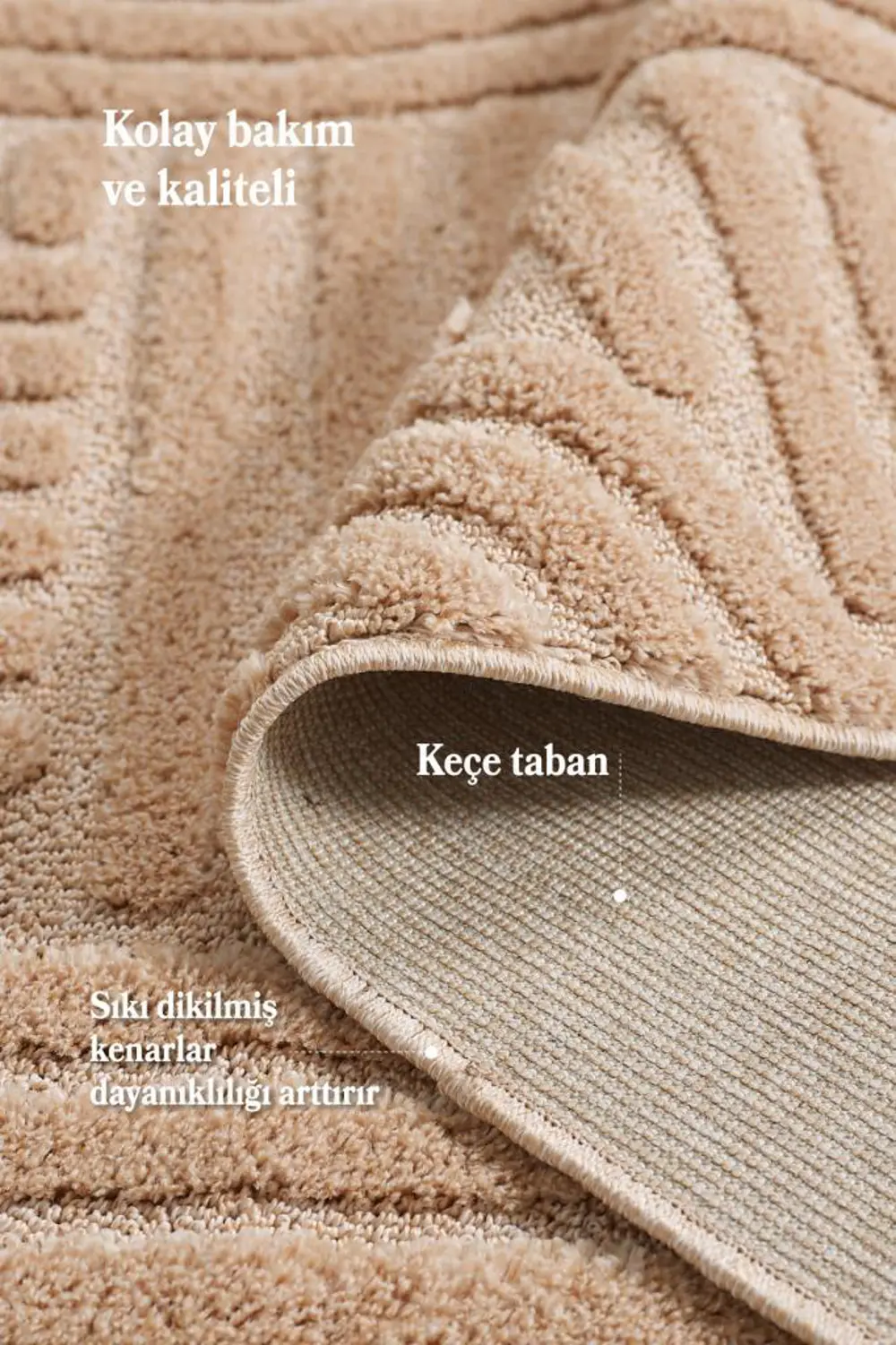 Elit Bukleli Yumuşak Peluş Post Shaggy Çocuk Odası Oturma Odası S