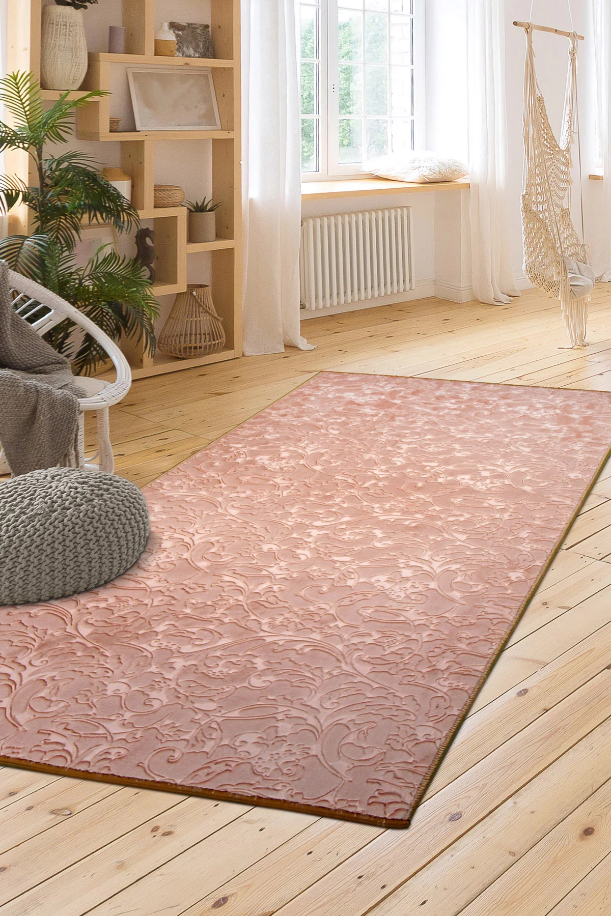 ELİT HALI MODERN TASARIMLI BEJ RENKLİ Yıkanabilir Kaymaz Kesme HALI Yolluk 120x250
