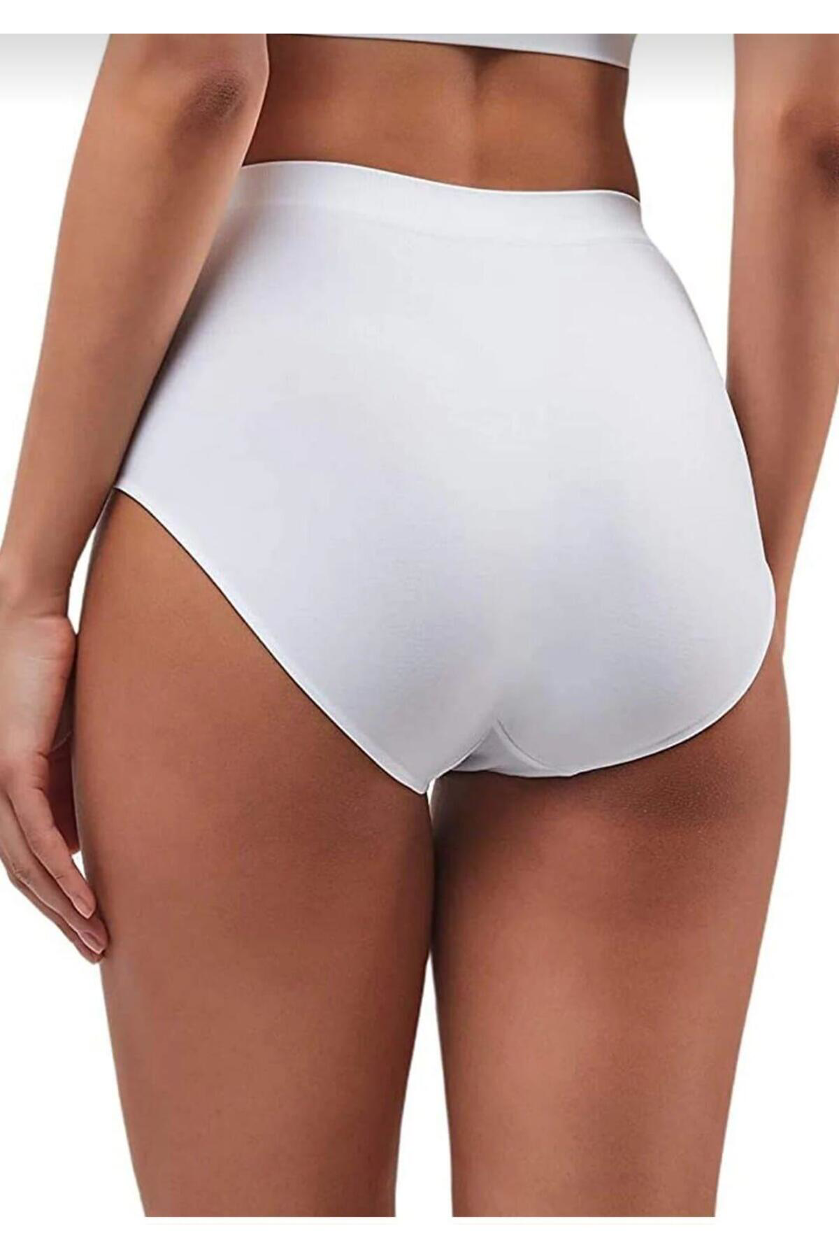 Elite Life Elit Life 811 ( A-01 ) Yüksek Bel Dikişsiz Esnek Slip Külot 3 Ade