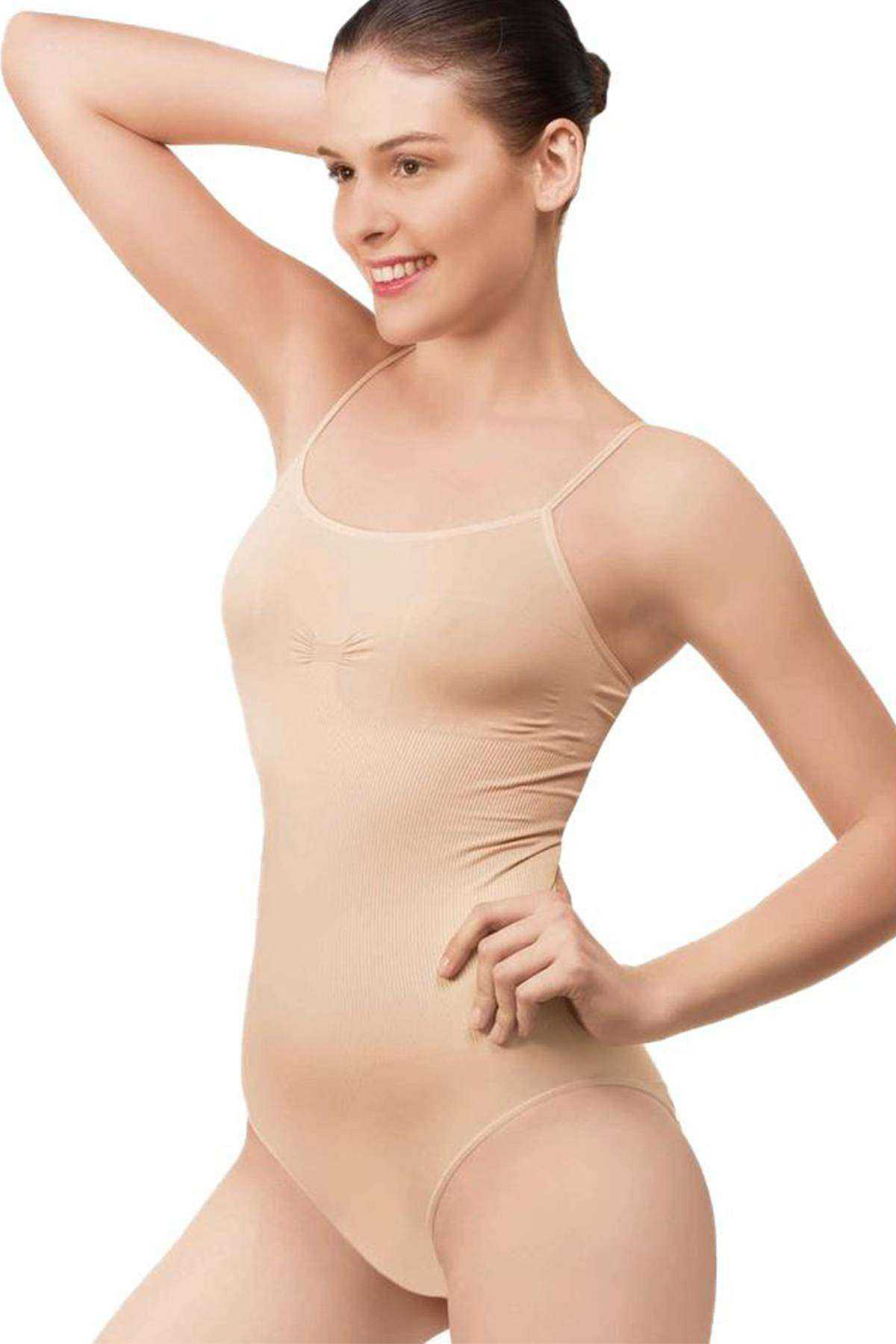 Just Cheap Store Elit Life Kadin Ten İnce Dikişsiz Aski Body Zibin Atlet 874