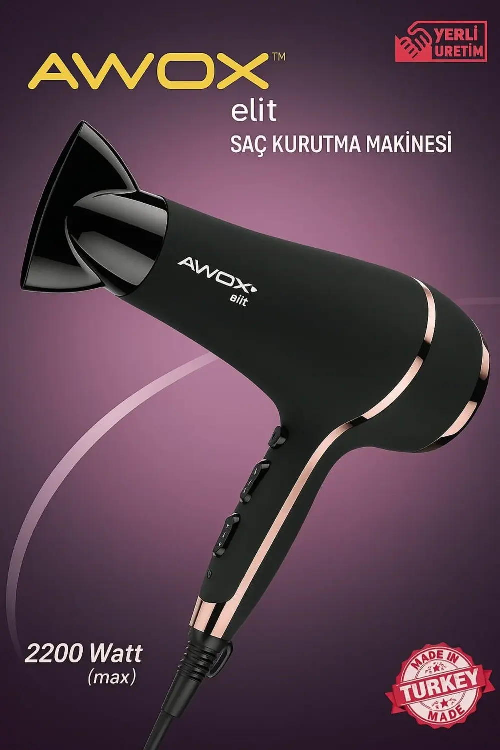 Elit Saç Kurutma Makinesi - 2200 Watt