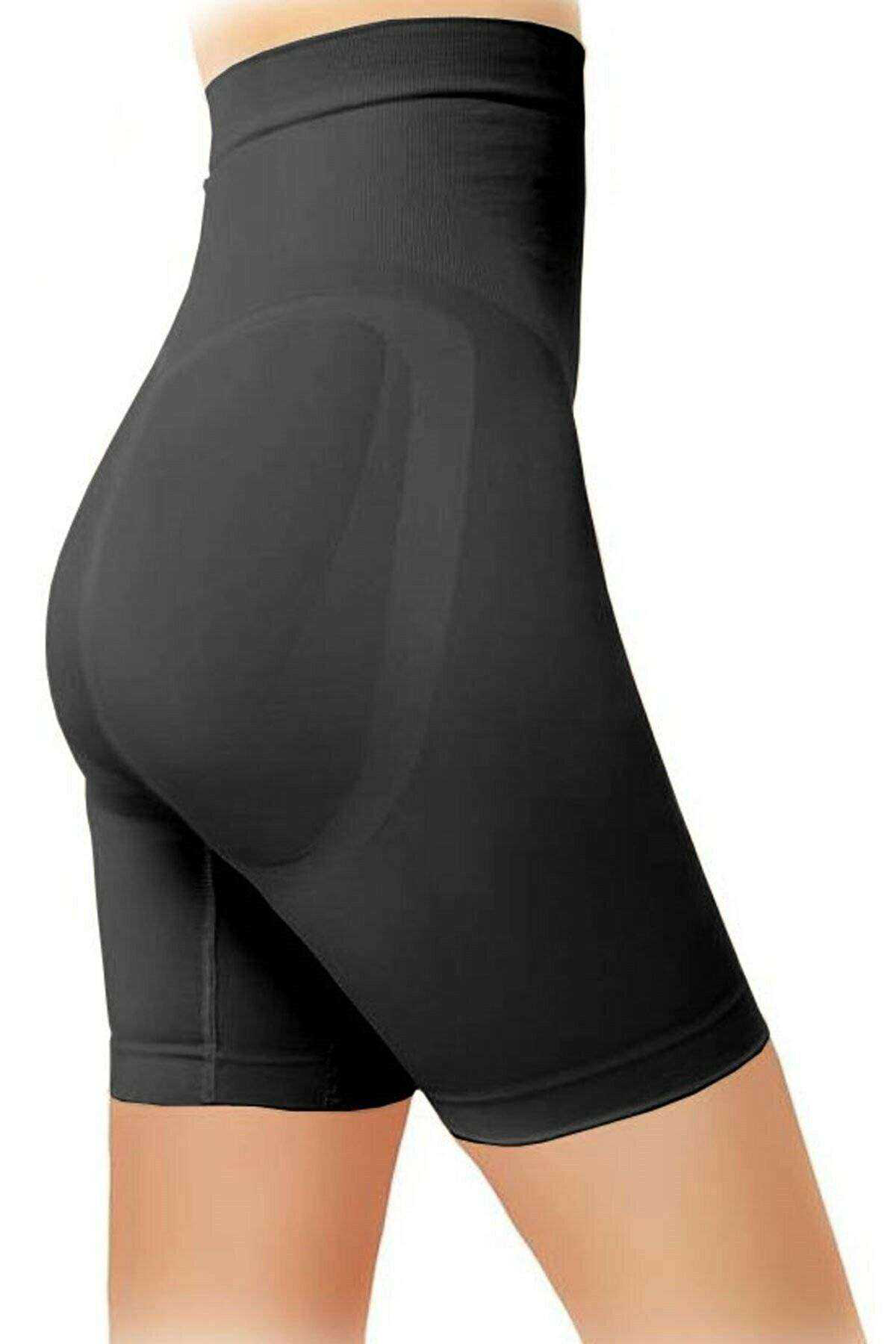 Just Cheap Store Elite Life Kadın Siyah Dikişsiz Silikonlu Şekillendirici Korse 88