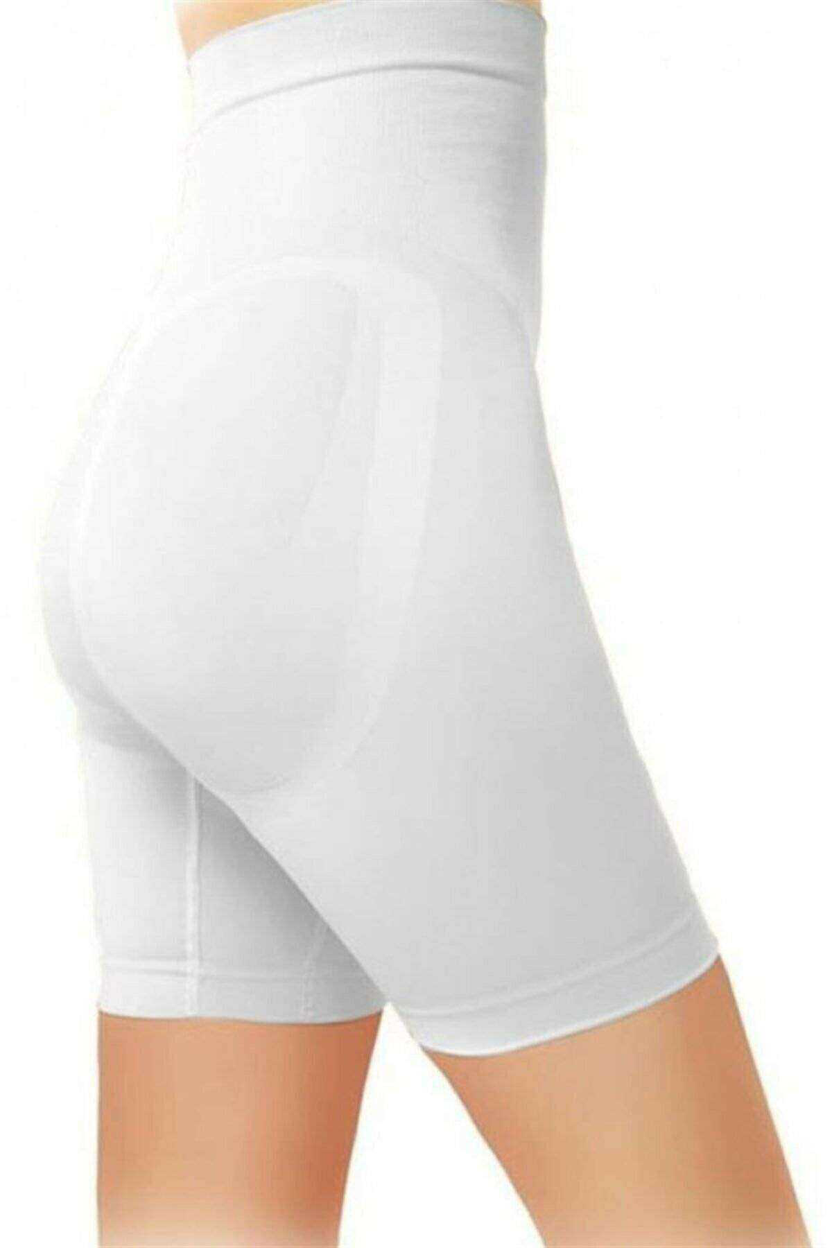 Just Cheap Store Elite Life Kadın Beyaz Dikişsiz Silikonlu Şekillendirici Korse 88