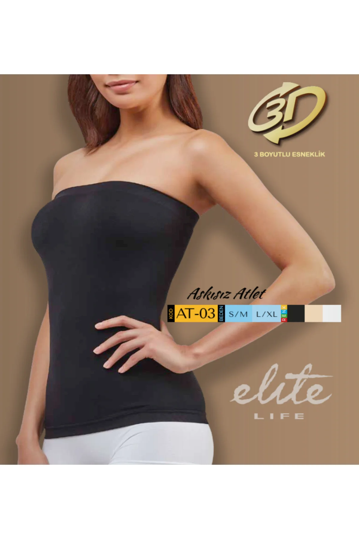 ELİTE LİFE TOPARLAYICI STRAPLEZ ATLET