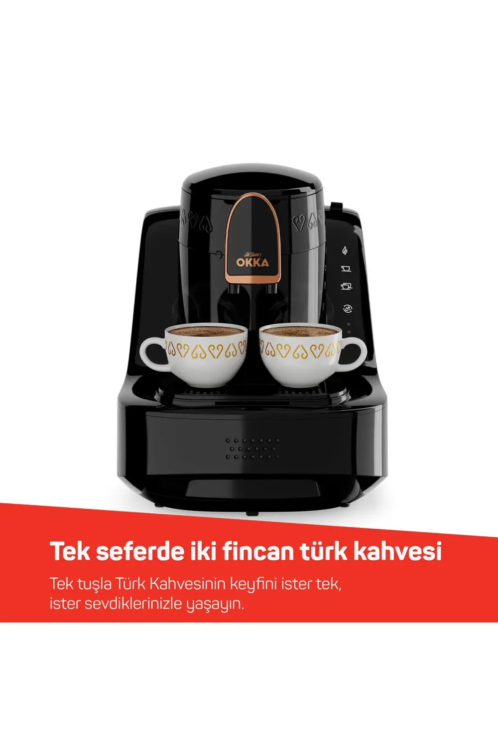 Okka Elite Türk Kahvesi Makinesi Bakır - Ok0040