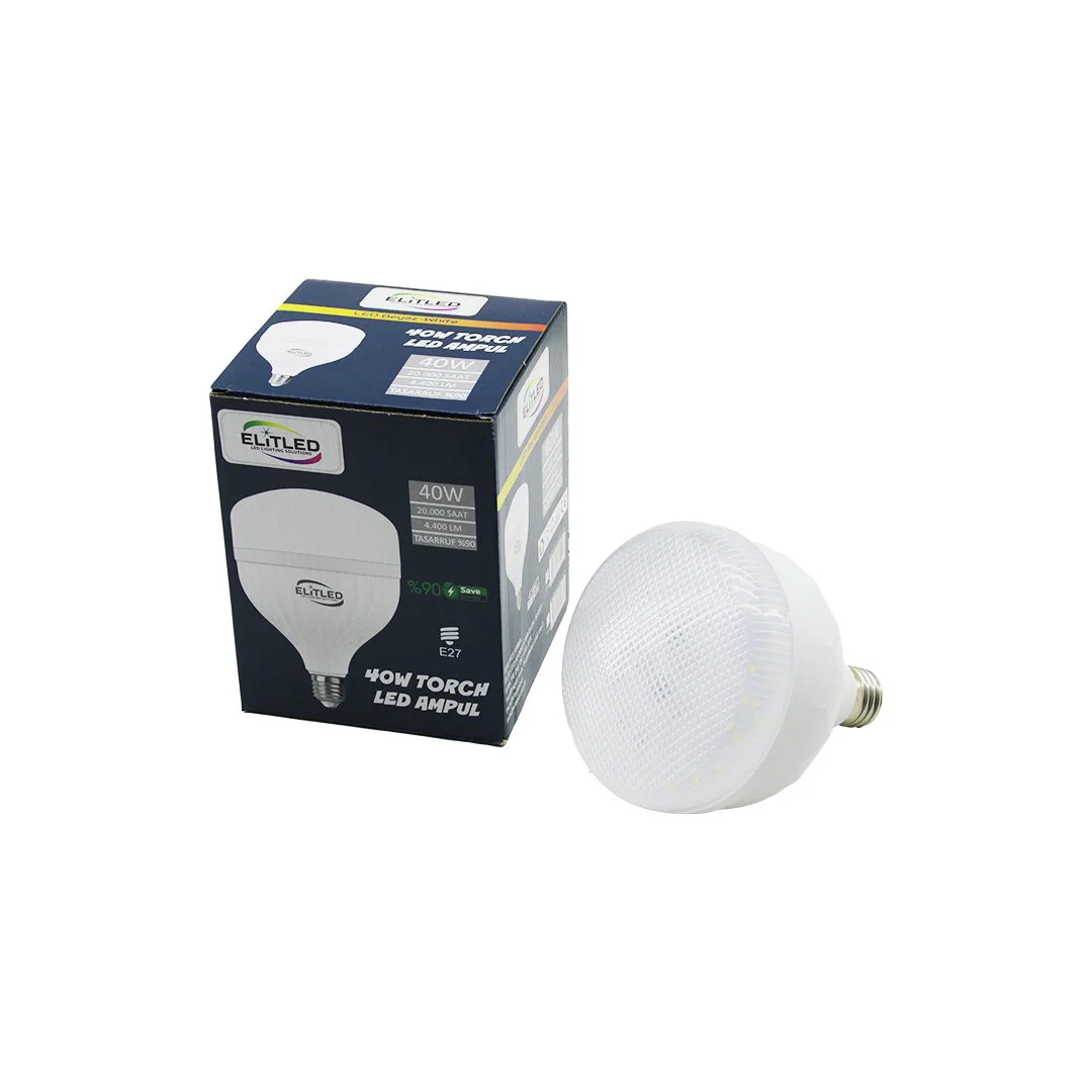 Elitled EL-02 12/24 40W Torch Led Bulb Ampul Beyaz - 6400K E27 4400 Lümen 20.000 Saat Ömür Fiyatı, Yorumları ve Özellikleri